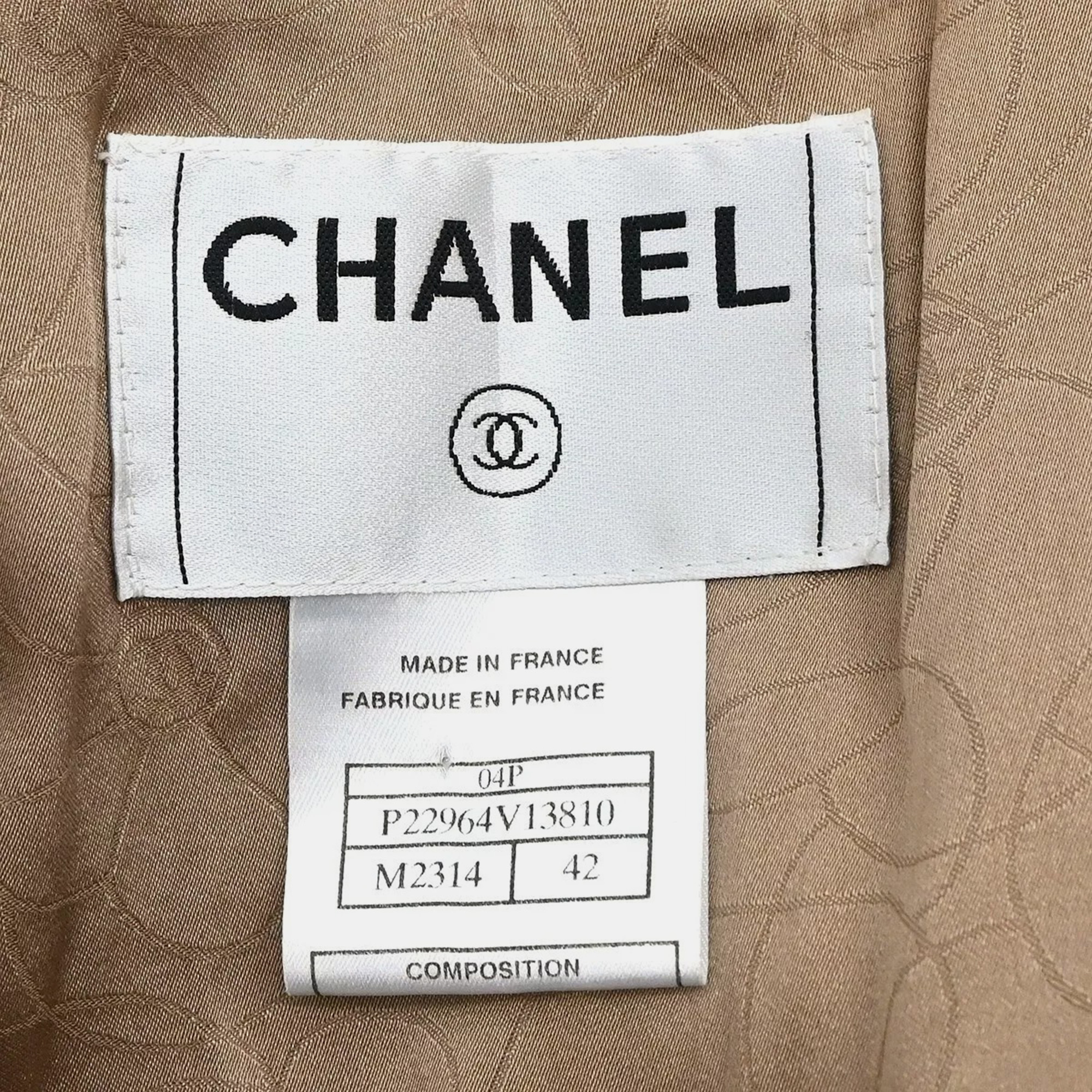 Chanel Multicolor Tweed Single Breasted Jacket Size 42 