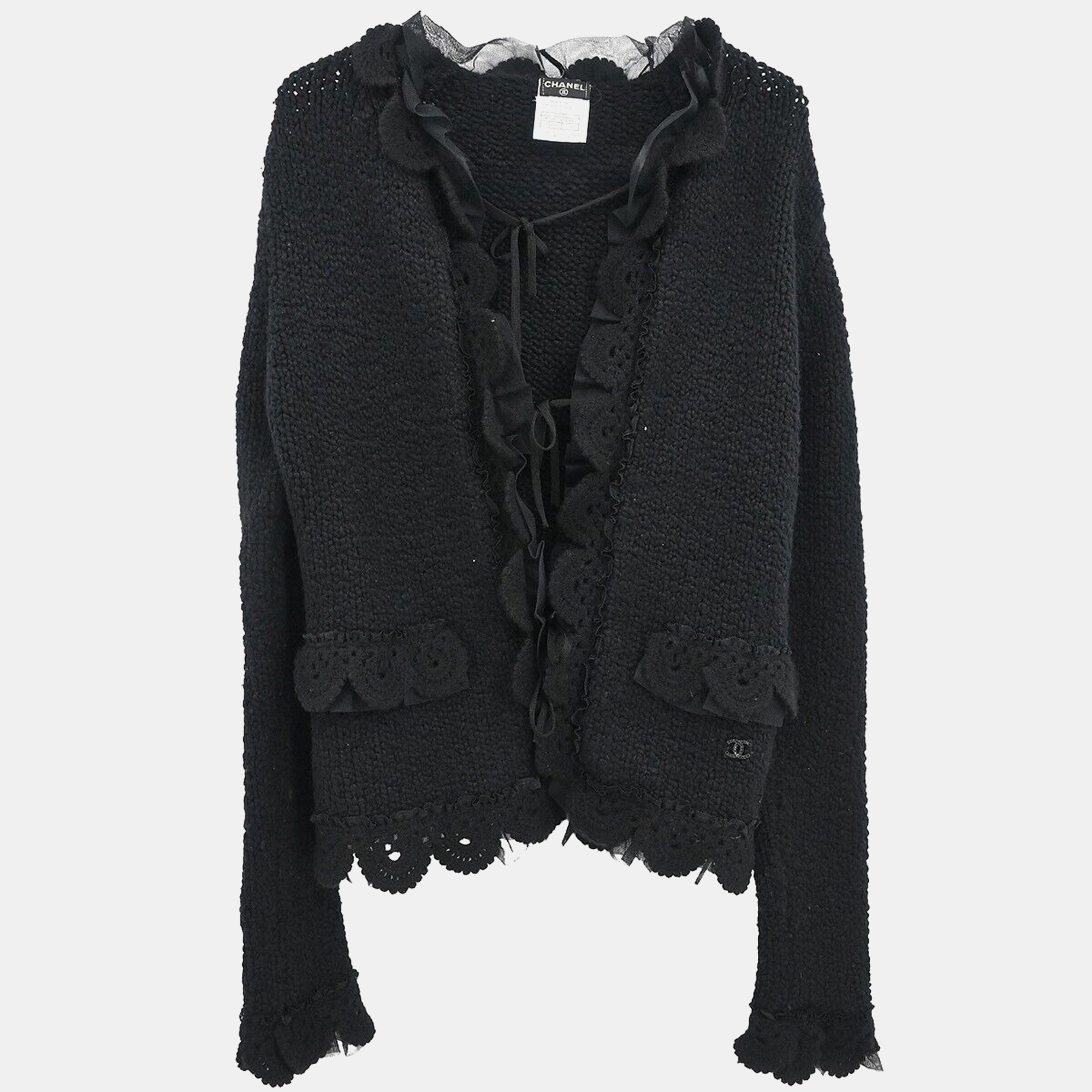 

Chanel Black Cardigan EU