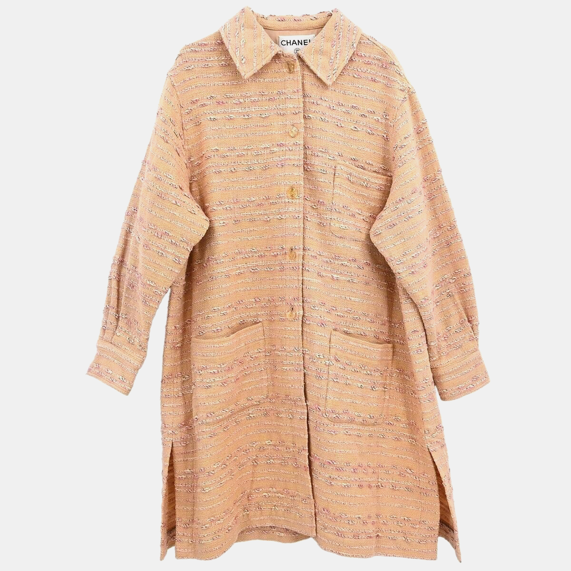 

Chanel Single Breasted Jacket Pink 99A #38