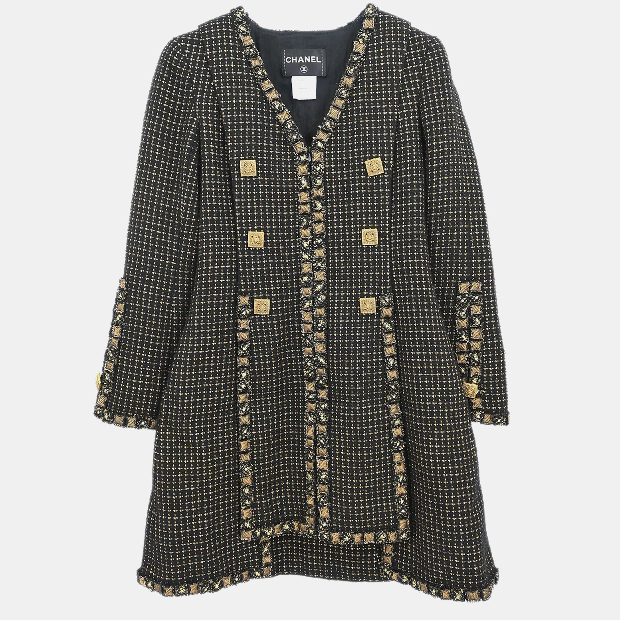 

Chanel Black Tweed Coat