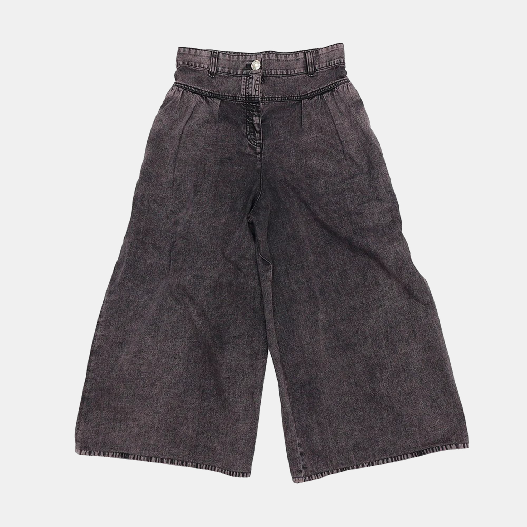 

Chanel Wide Denim Pants Size, Grey