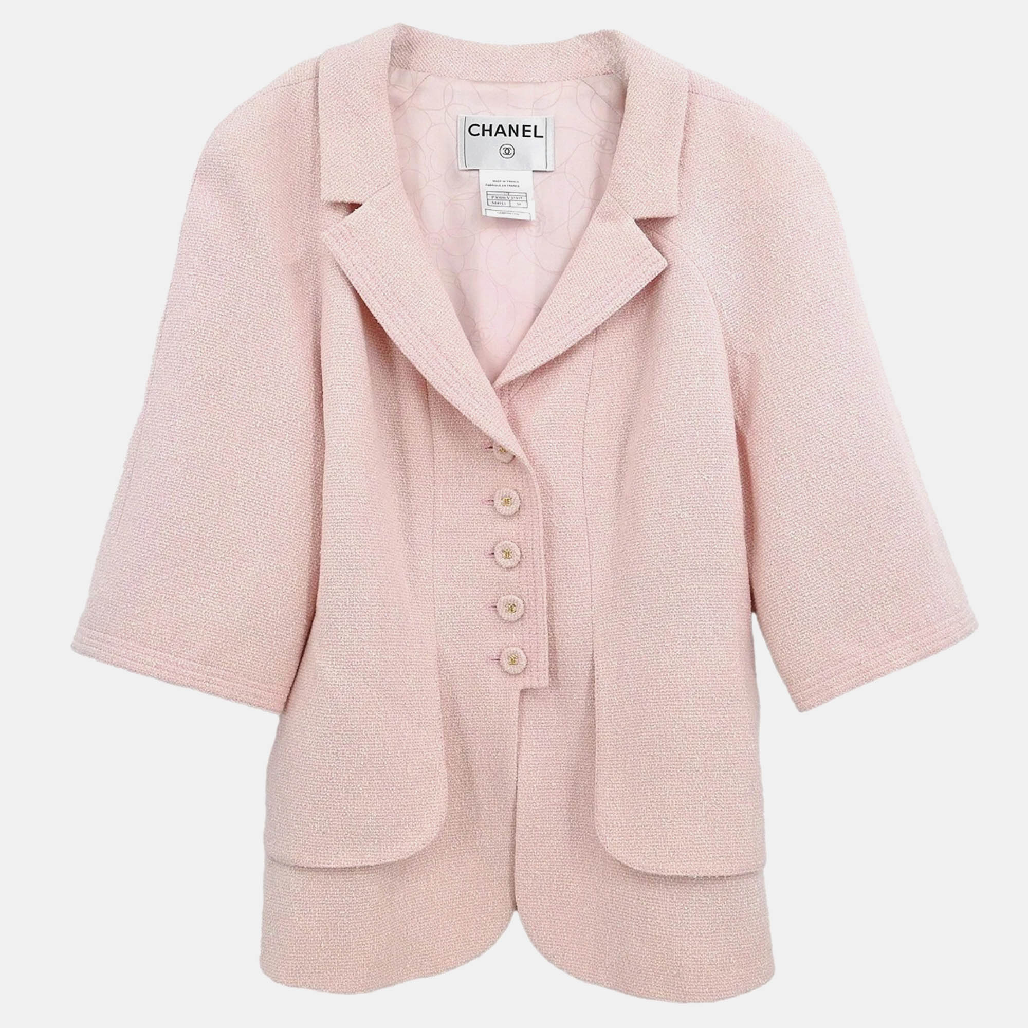 

Chanel Single Breasted Jacket Pink 07P