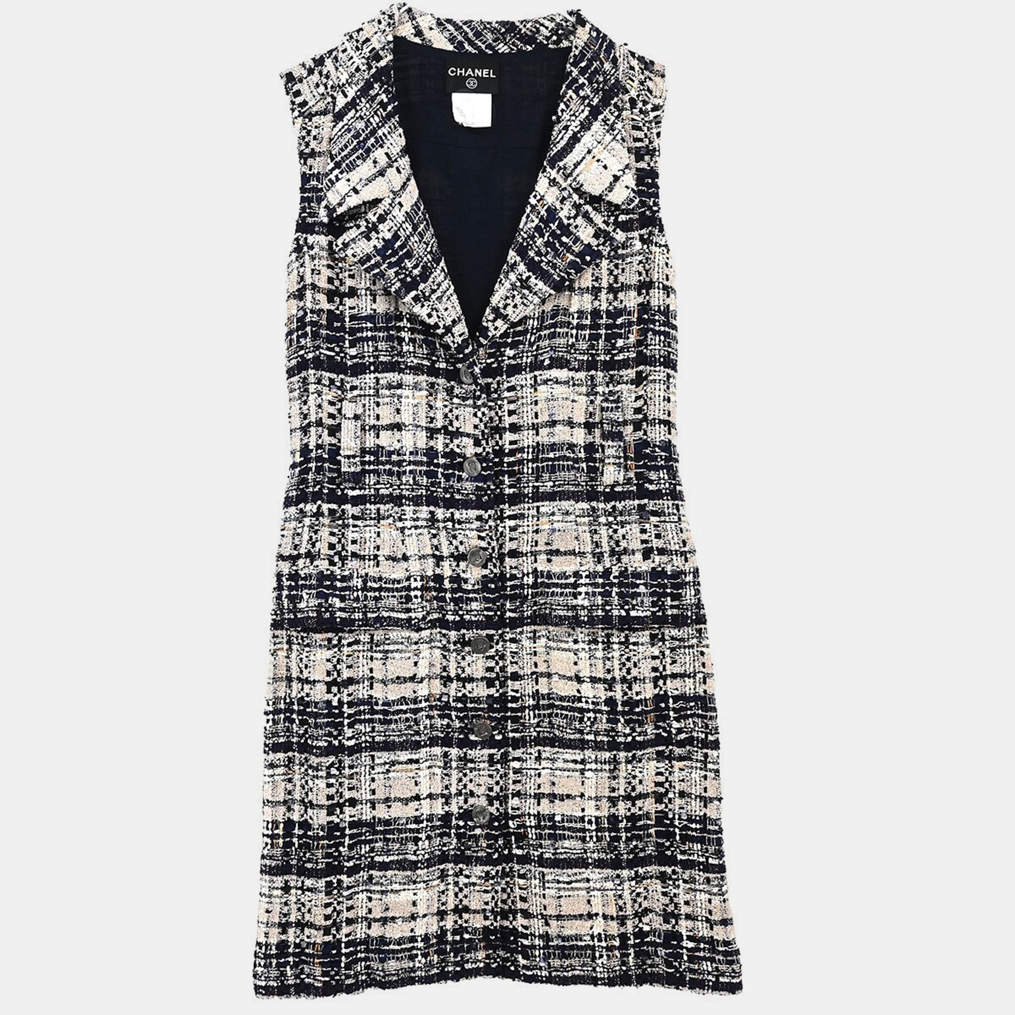 

Chanel Sleeveless Dress Black
