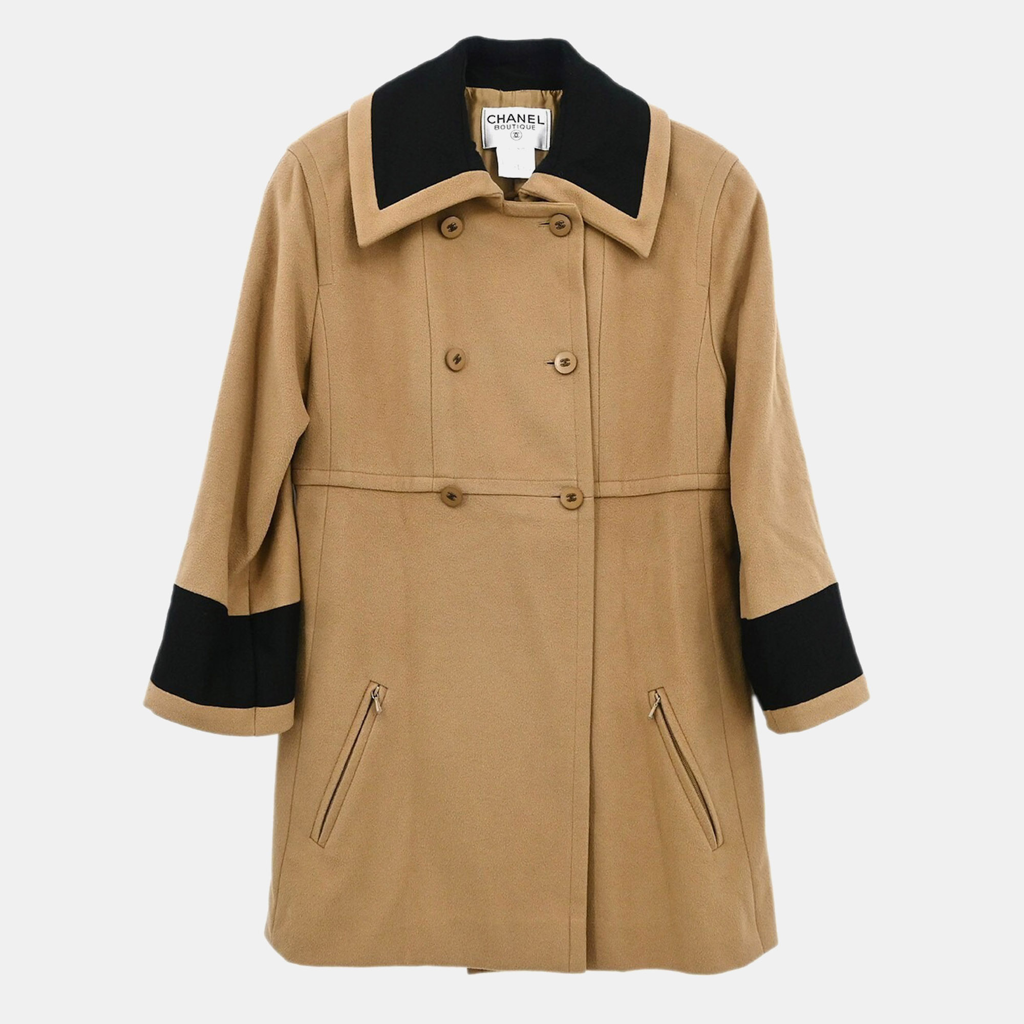 

Chanel Coat Brown Size