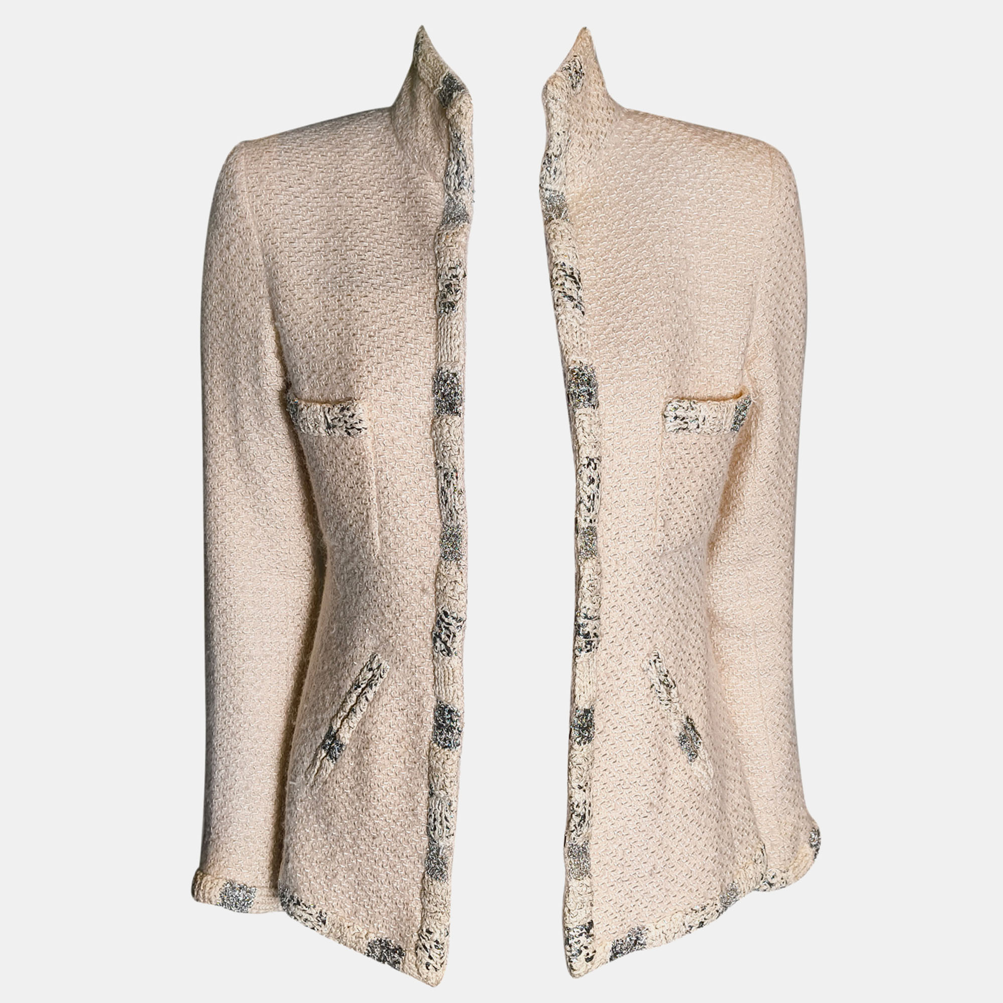 

Chanel Cream Tweed Jacket