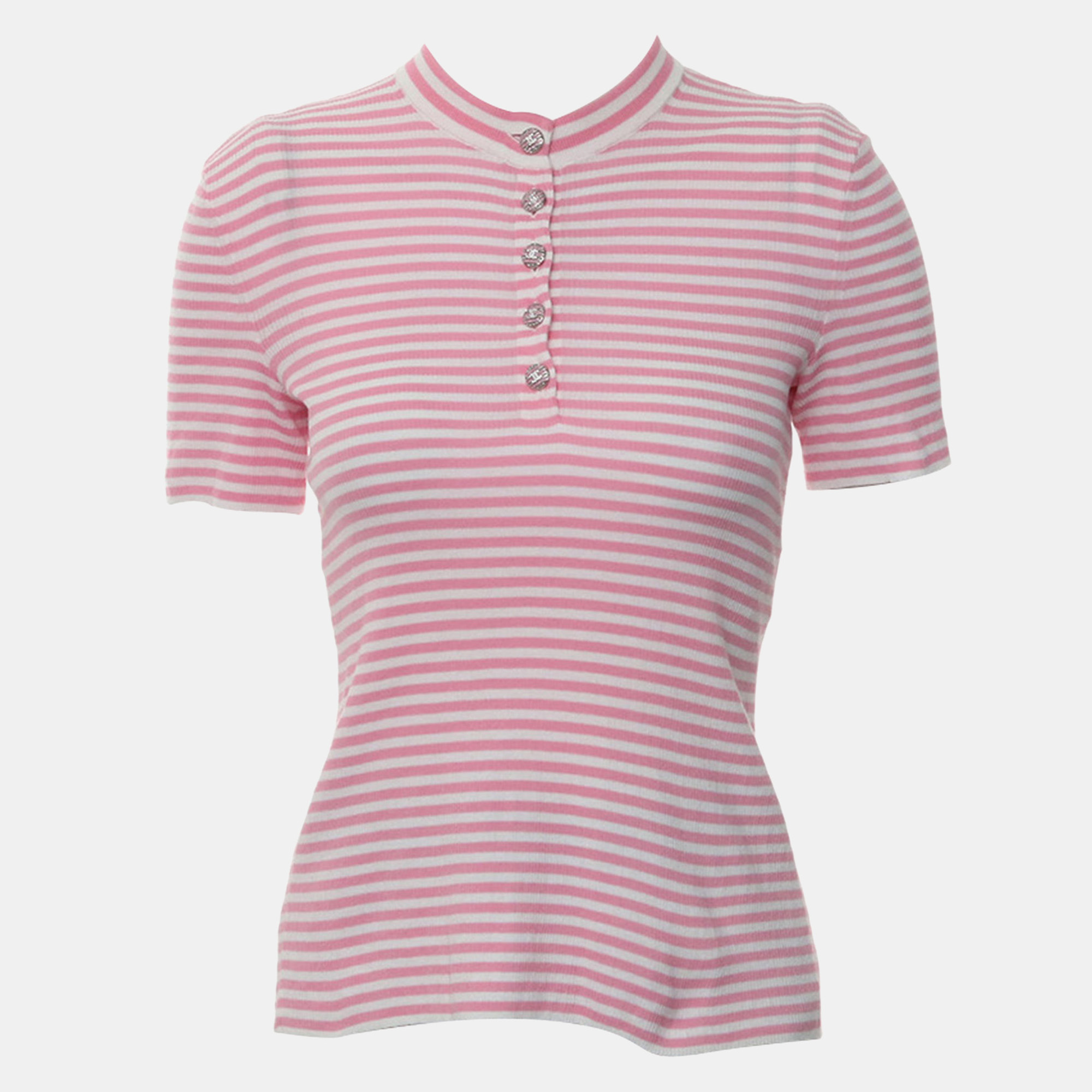 

Chanel Stripes Top, Pink
