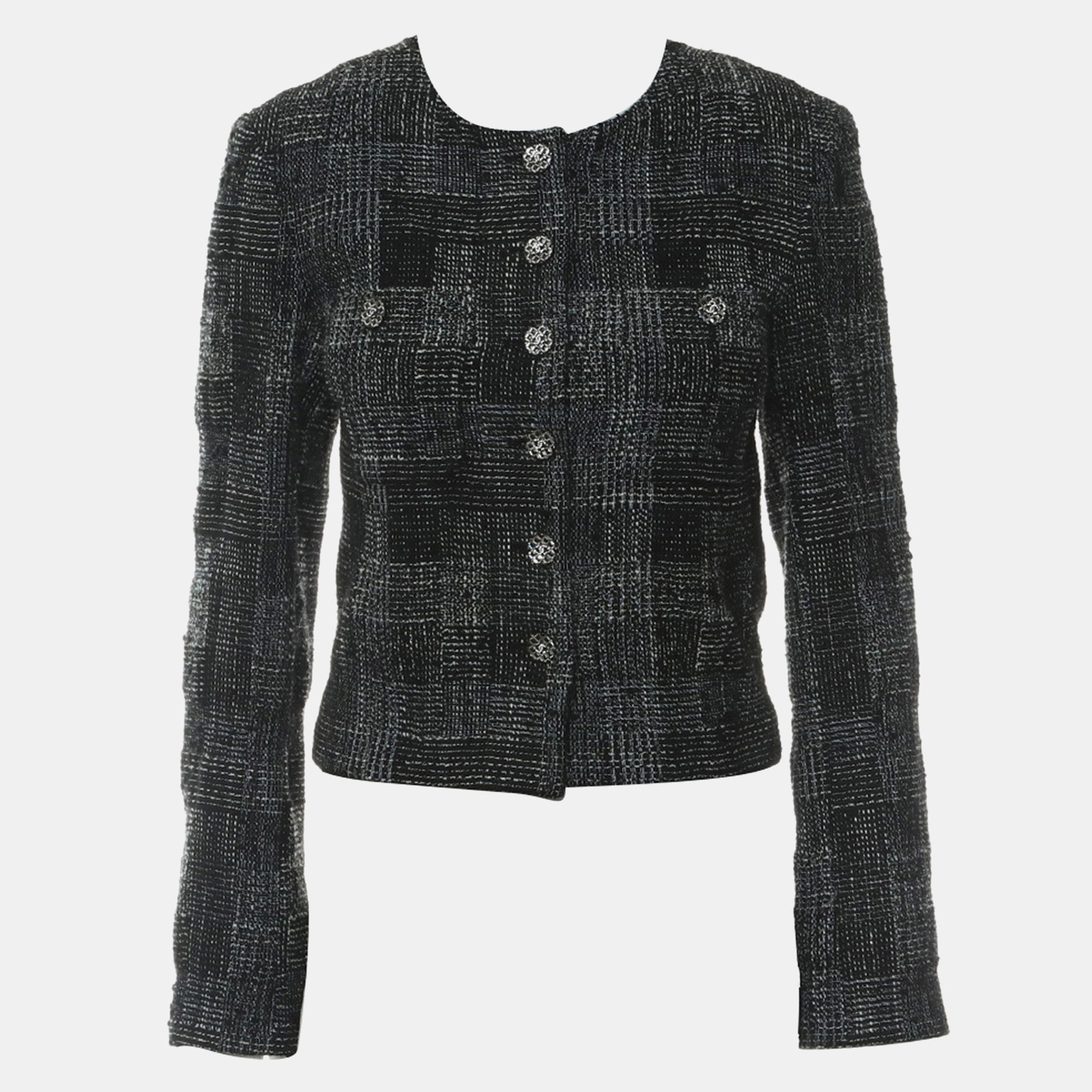 

Chanel 22A/W Tweed Jacket, Black