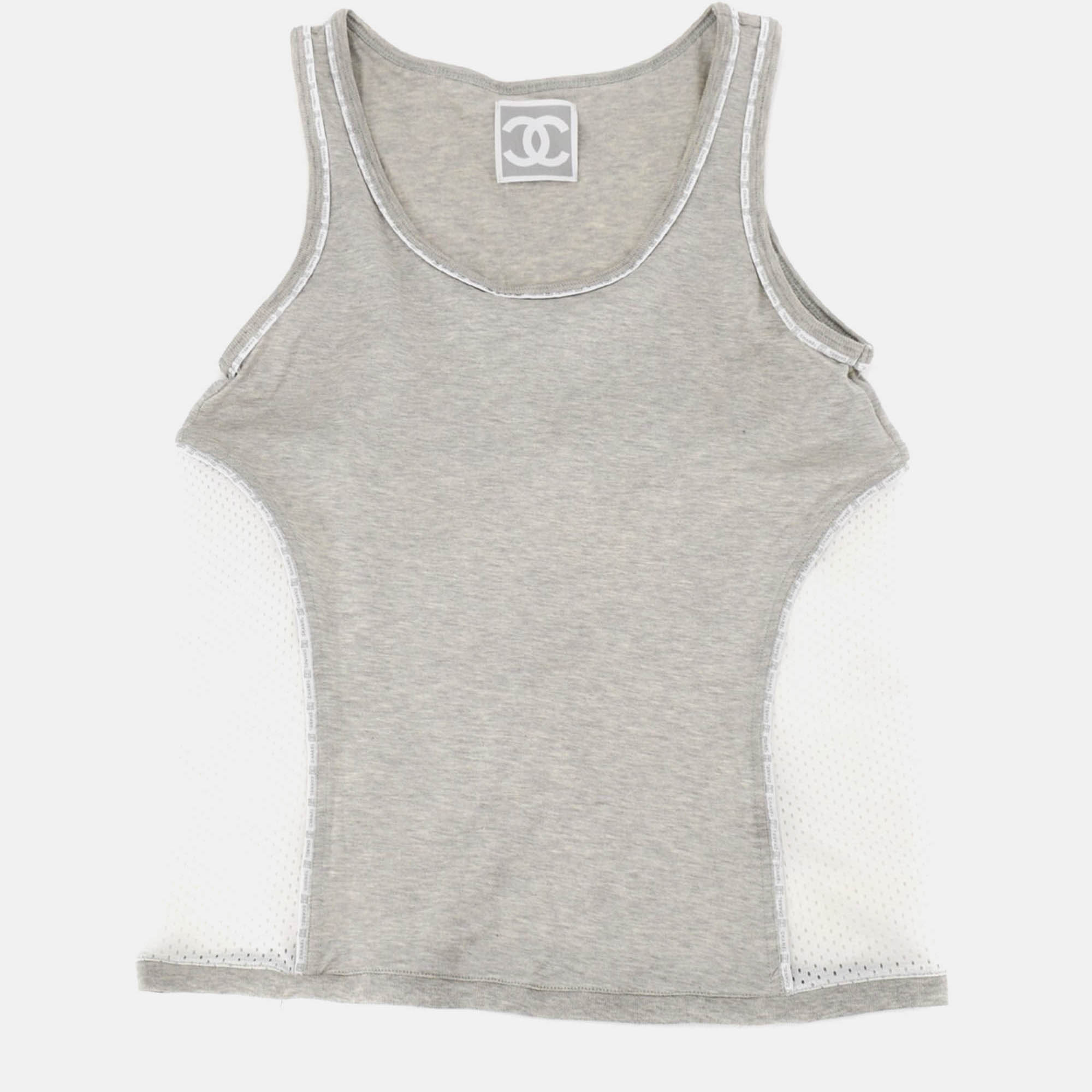 

Chanel Sport Line Sleeveless Top Gray M, Grey