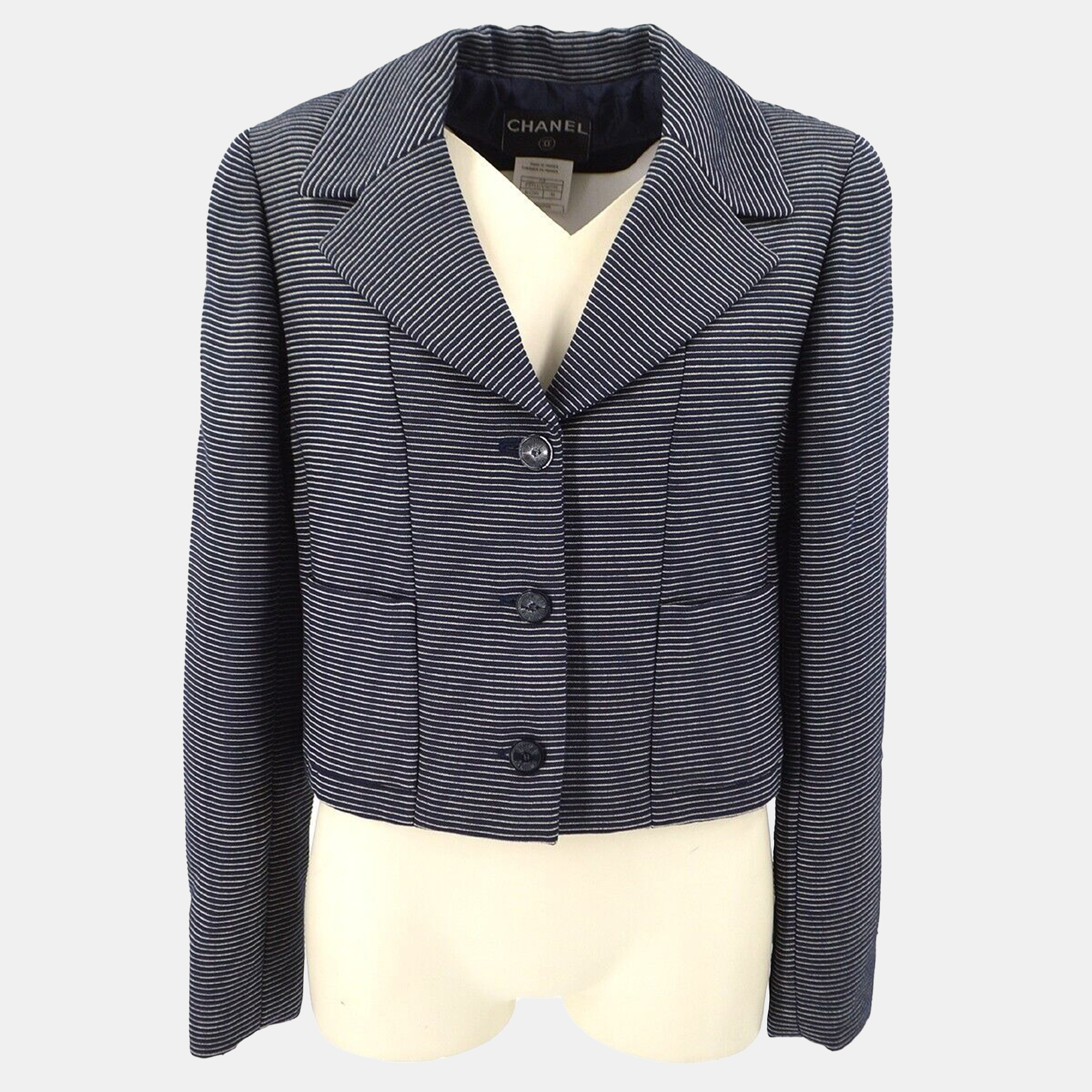 

Chanel Jacket Navy #38, Navy blue