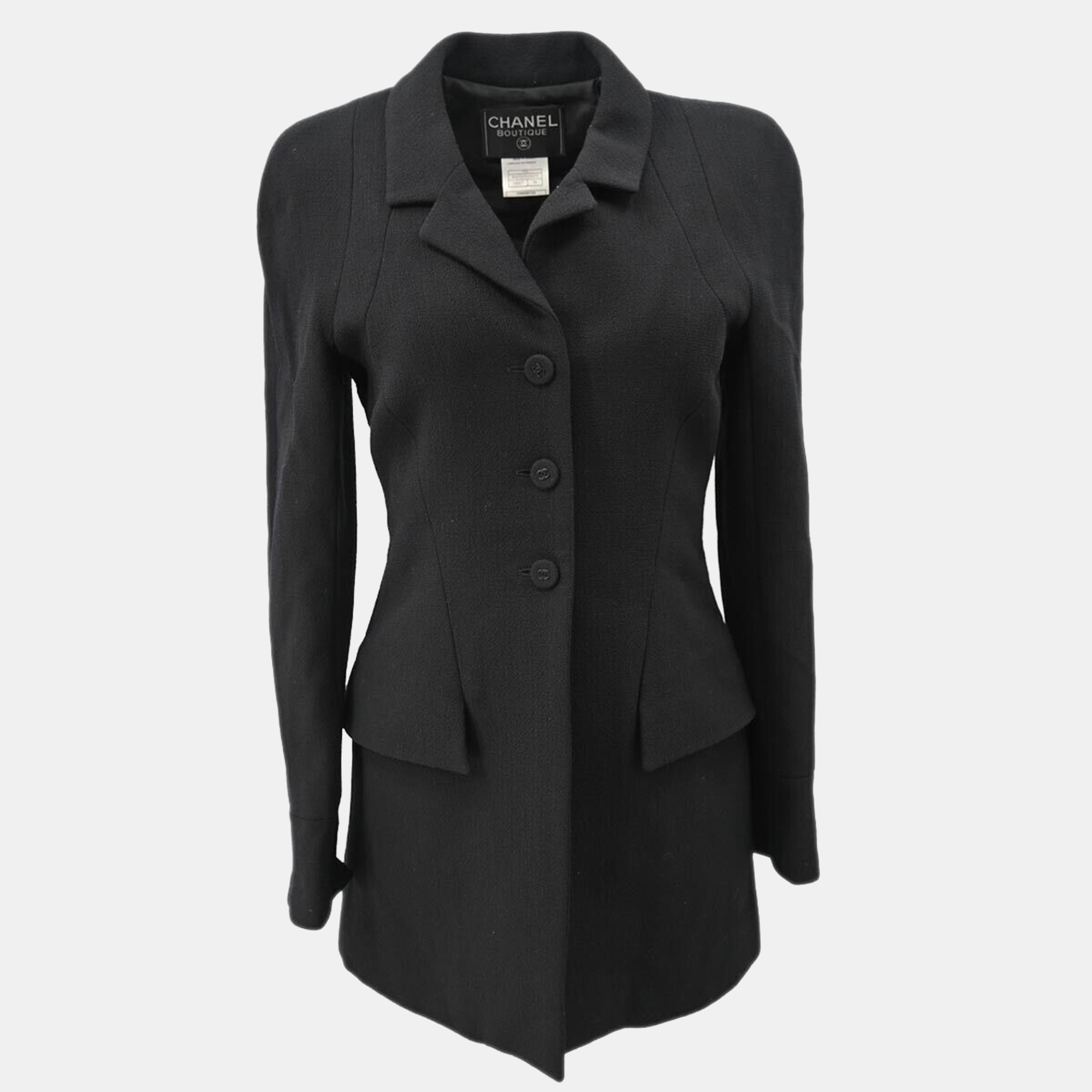 

Chanel Single Breasted Jacket Black