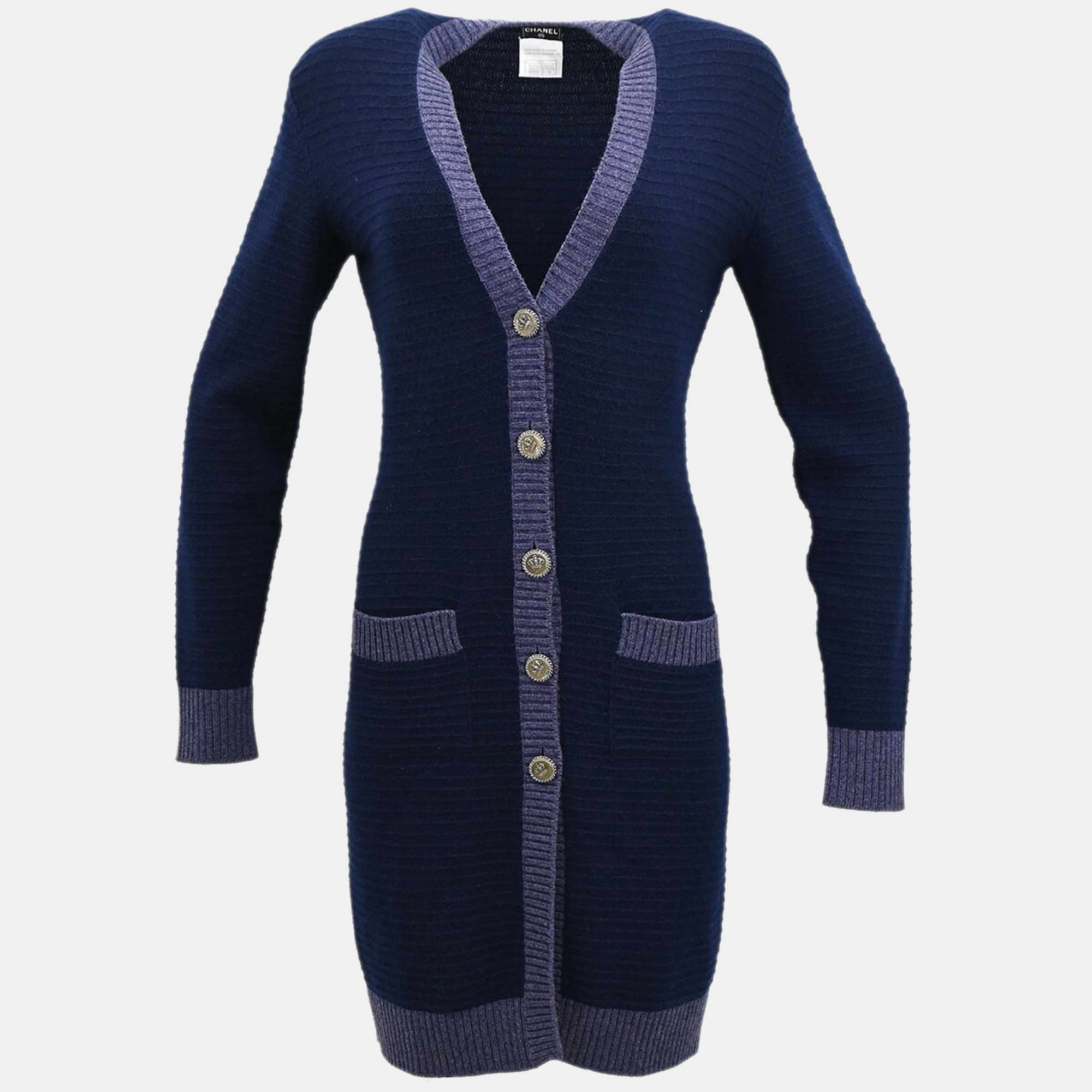 

Chanel Cardigan Navy Blue