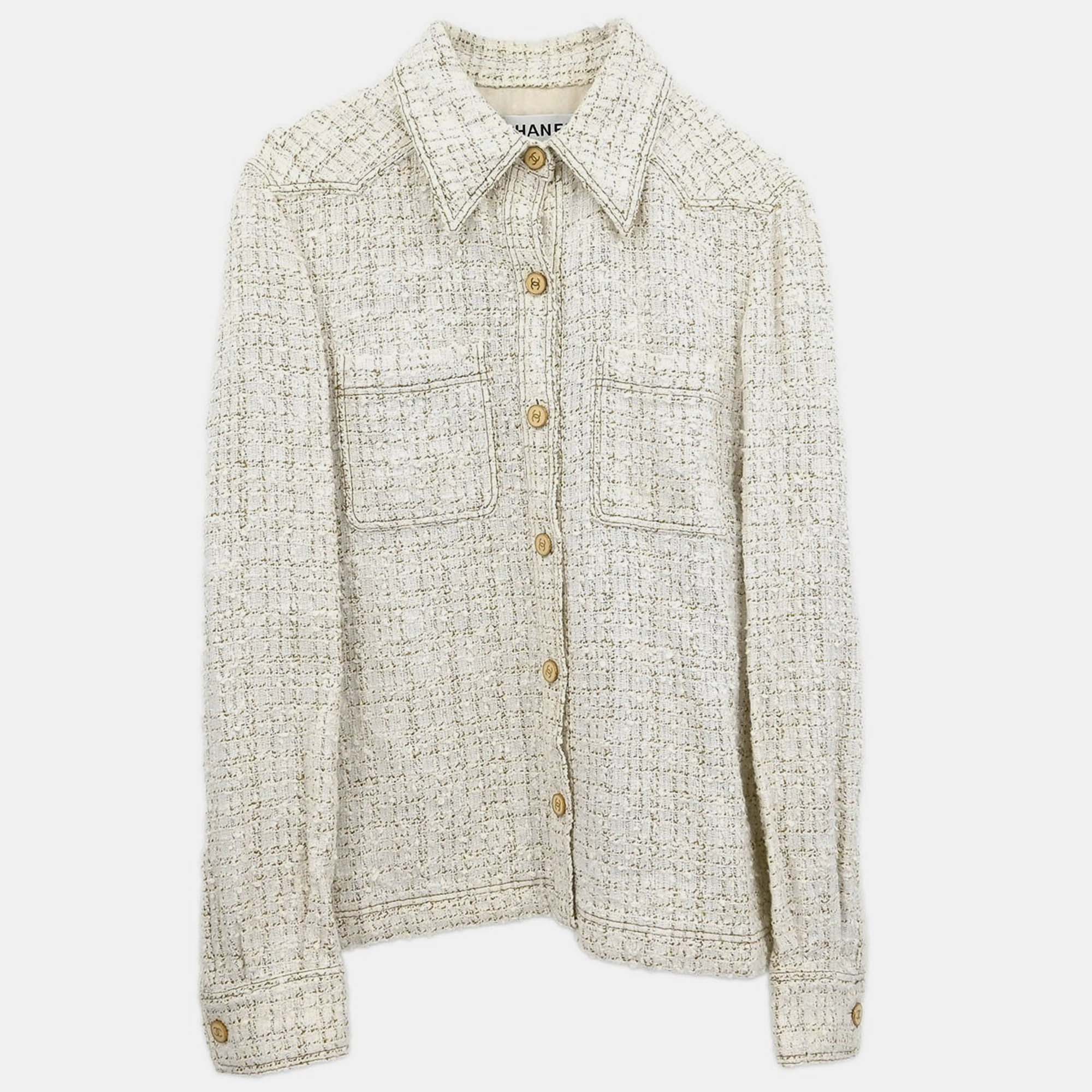 

Chanel Single Breasted Jacket White