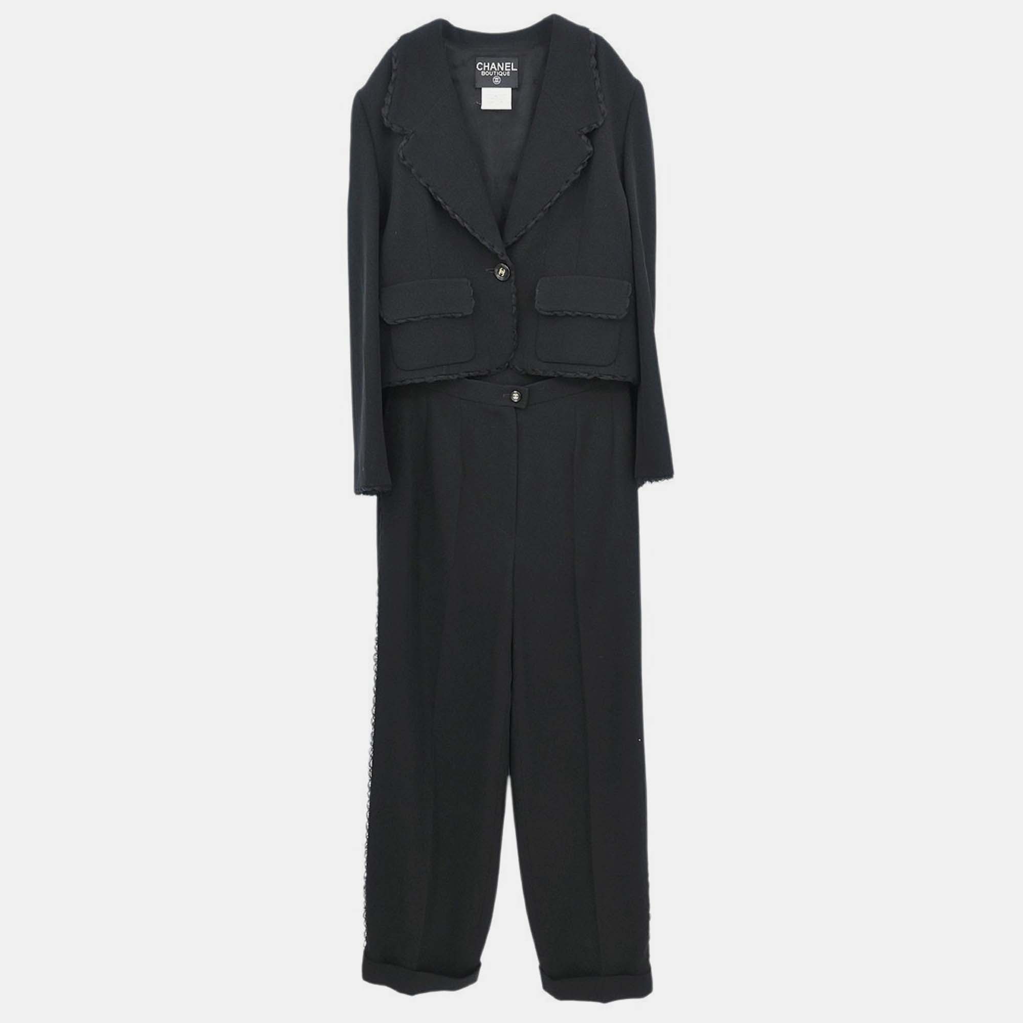 

Chanel Setup Jacket Pants Black