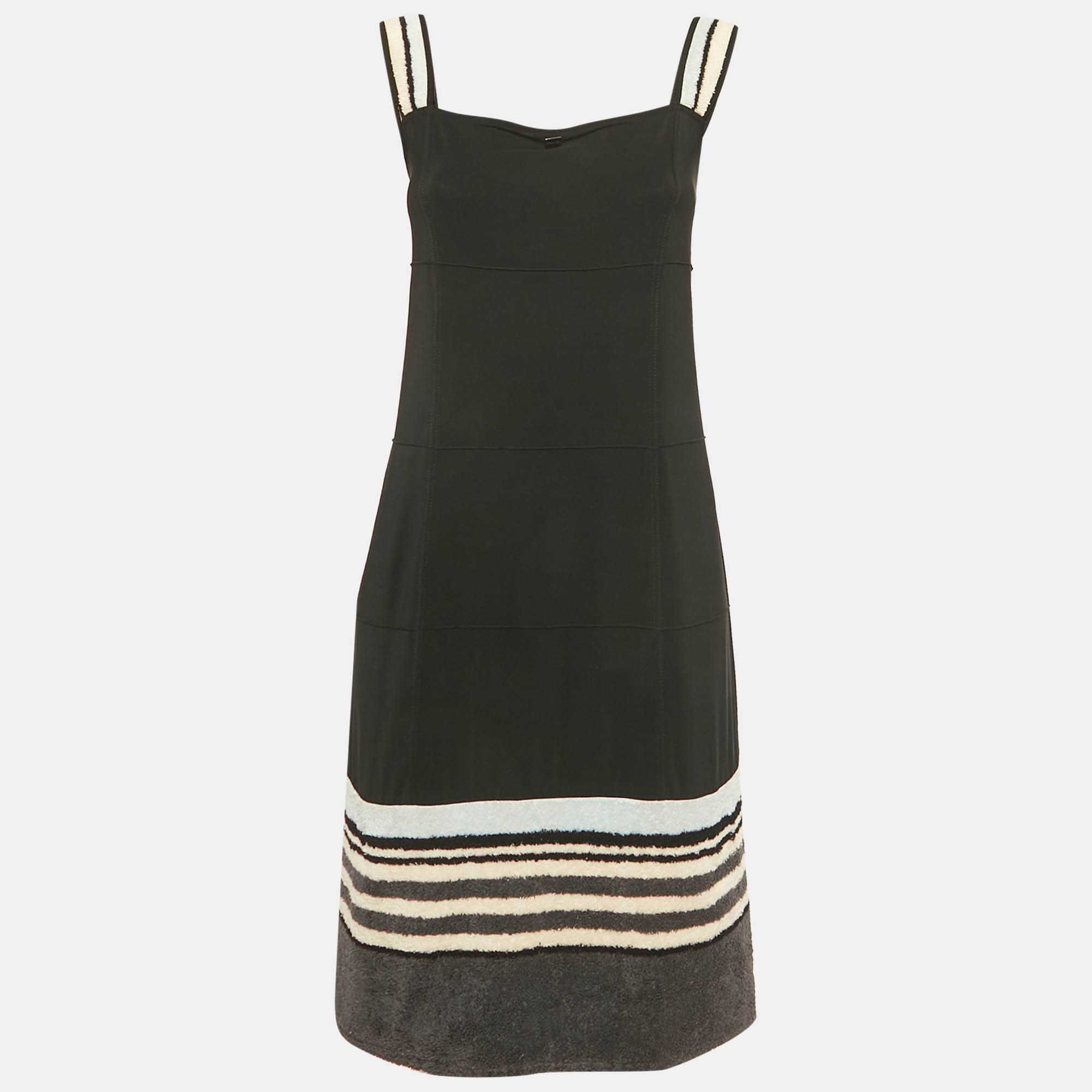 

Chanel Black Nylon Strappy Short Dress M