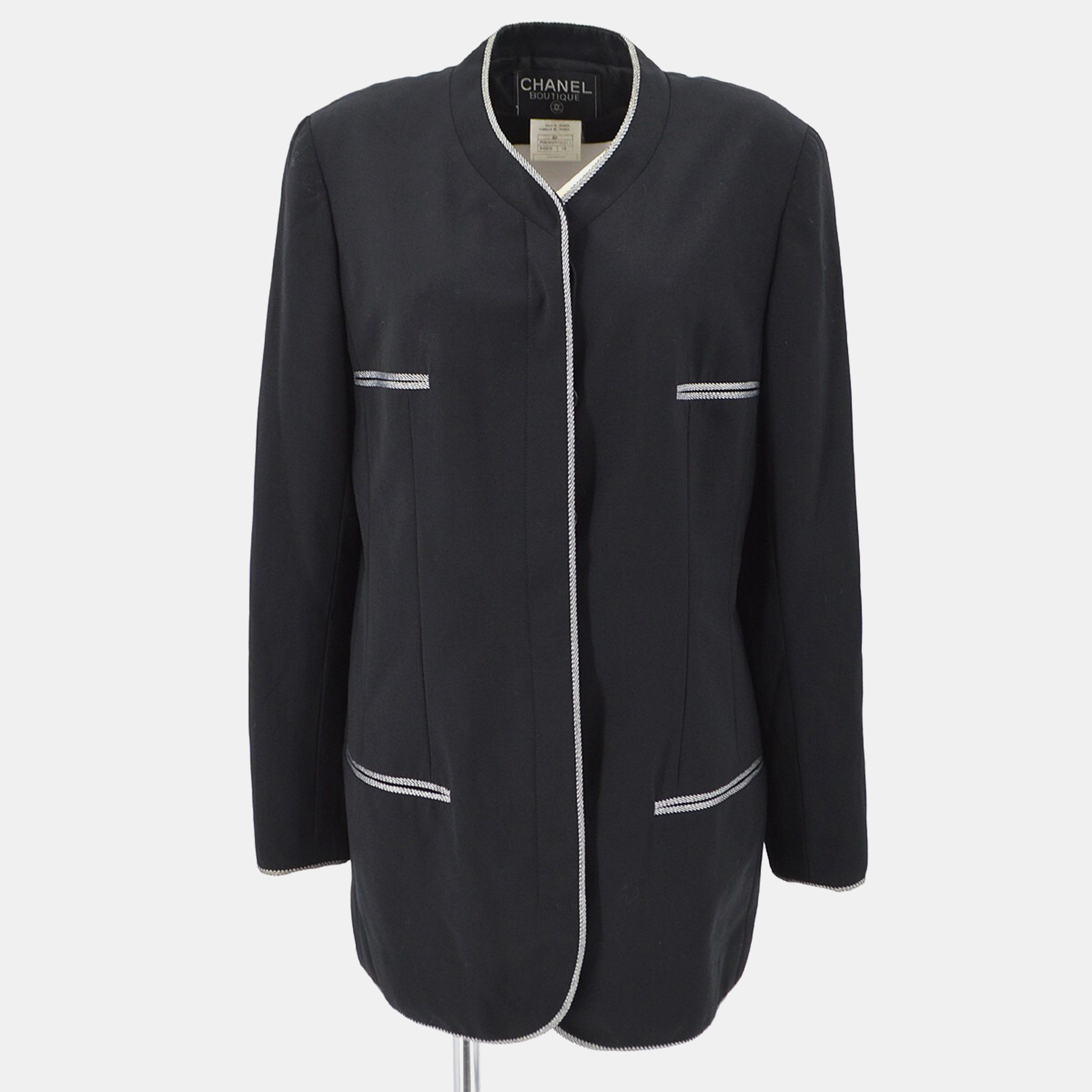 

Chanel Jacket Black 96P #38