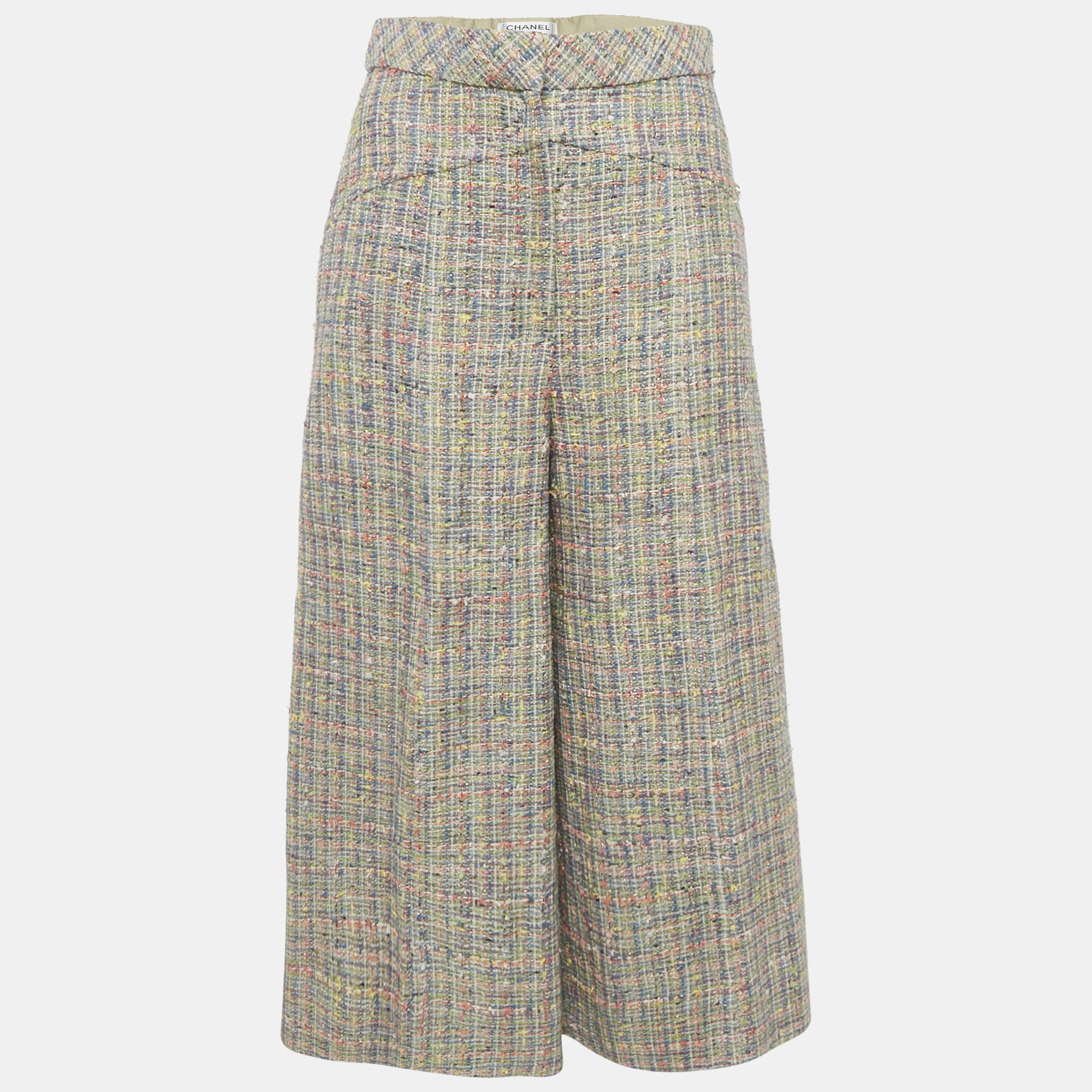 

Chanel Multicolor Tweed Culottes M