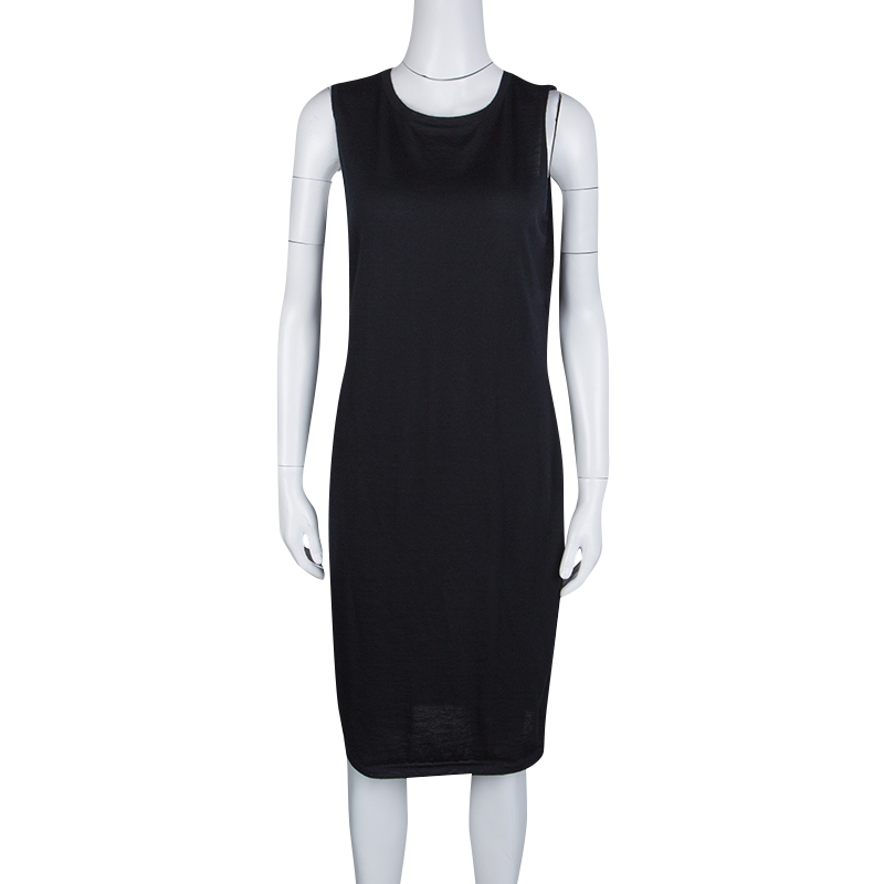 

Chanel Black Cashmere 2 Piece Sleeveless Dress Set