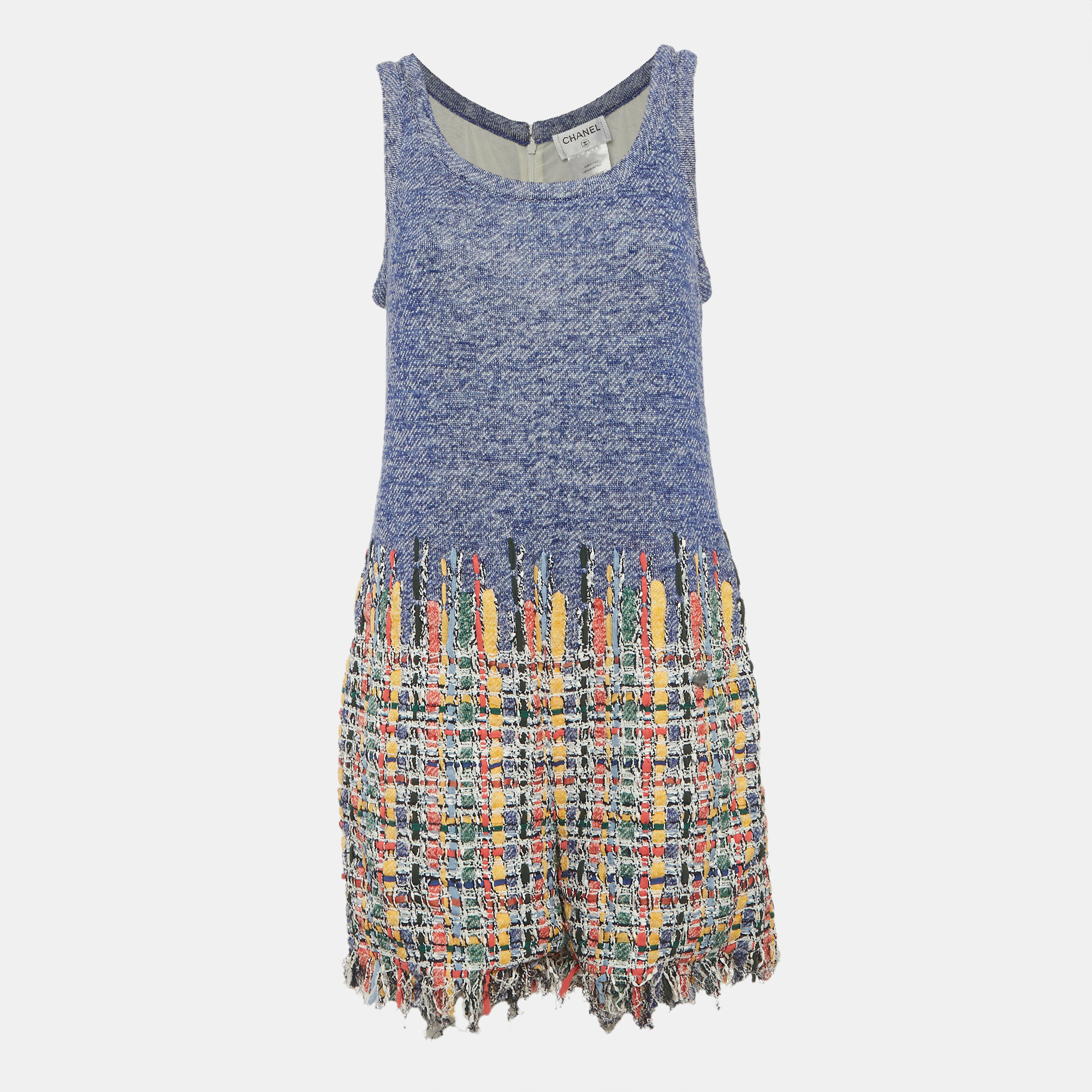 Chanel Multicolor Tweed Sleeveless Playsuit L