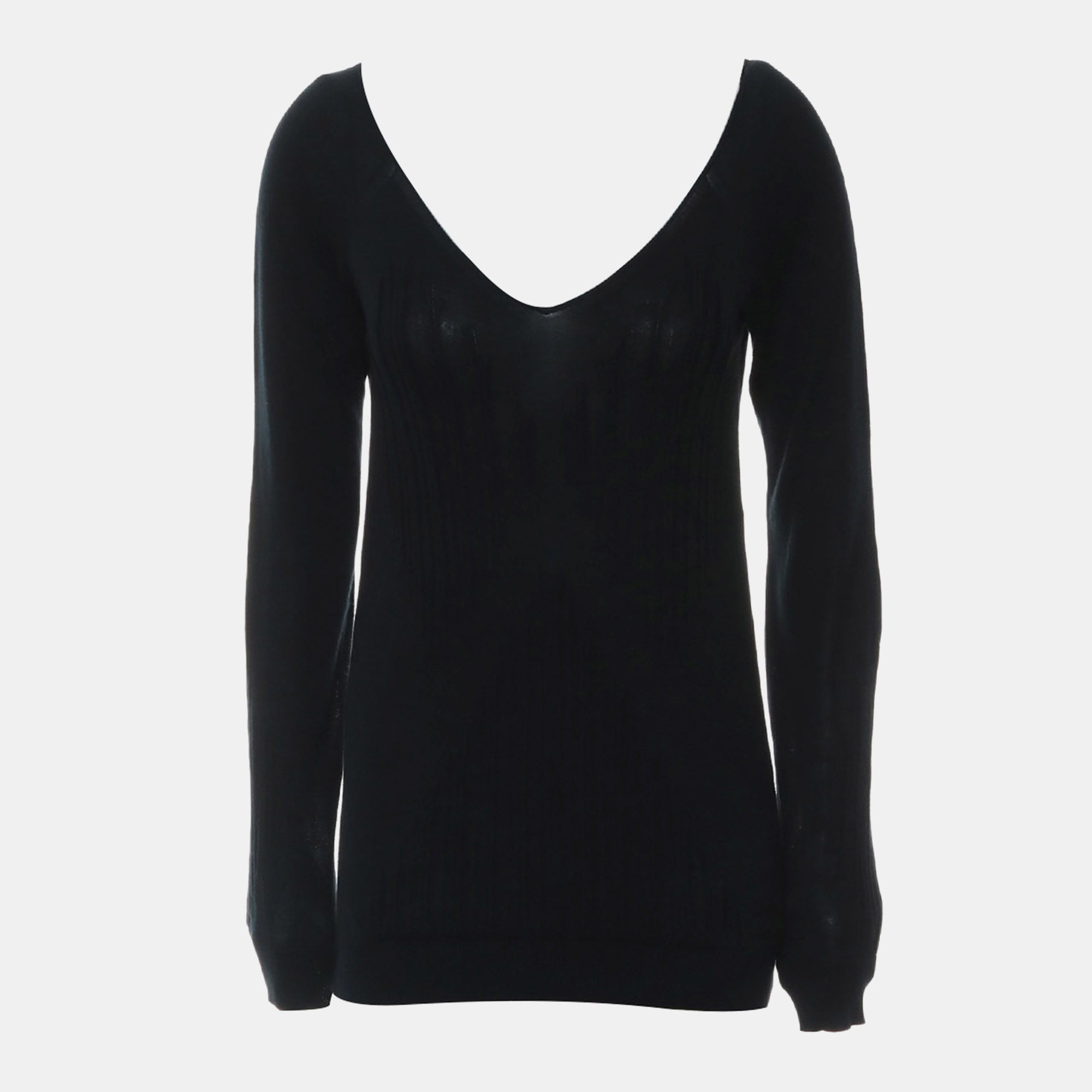 

Chanel Long Sleeve Knitted Top, Navy blue