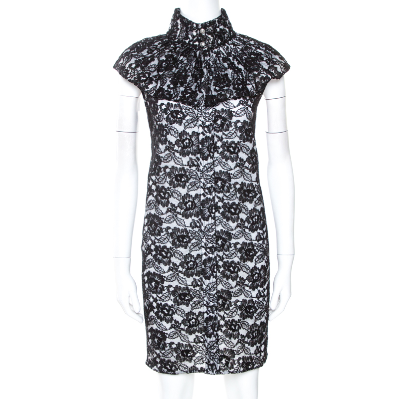 black cotton lace dress