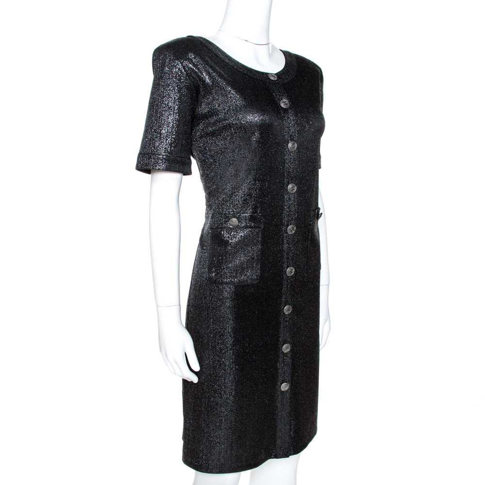 

Chanel Metallic Lurex Knit Shift Dress