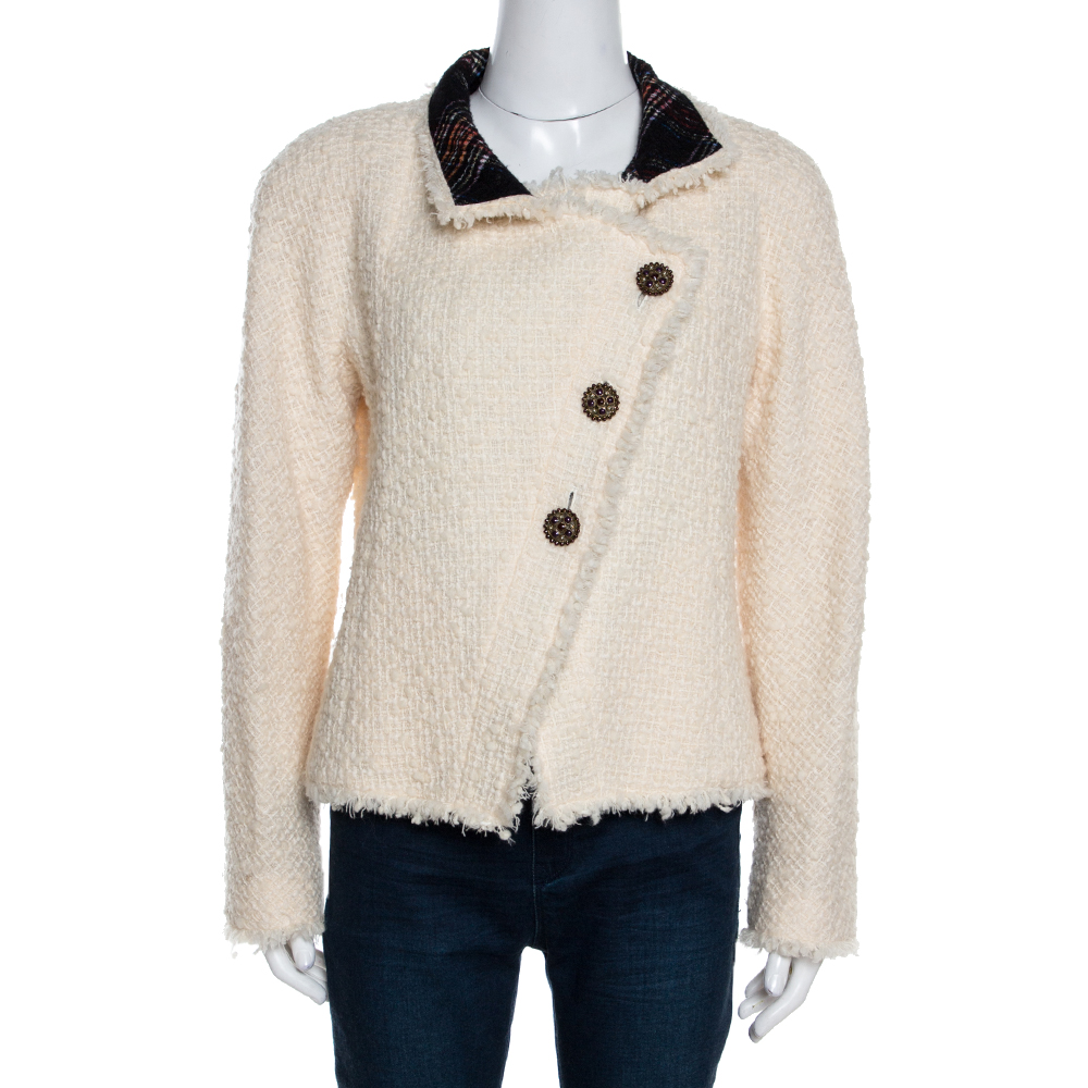 cream boucle jacket