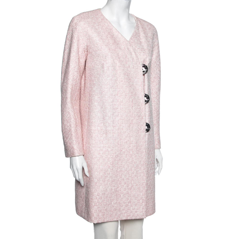 

Chanel Pink Lurex Tweed Coat