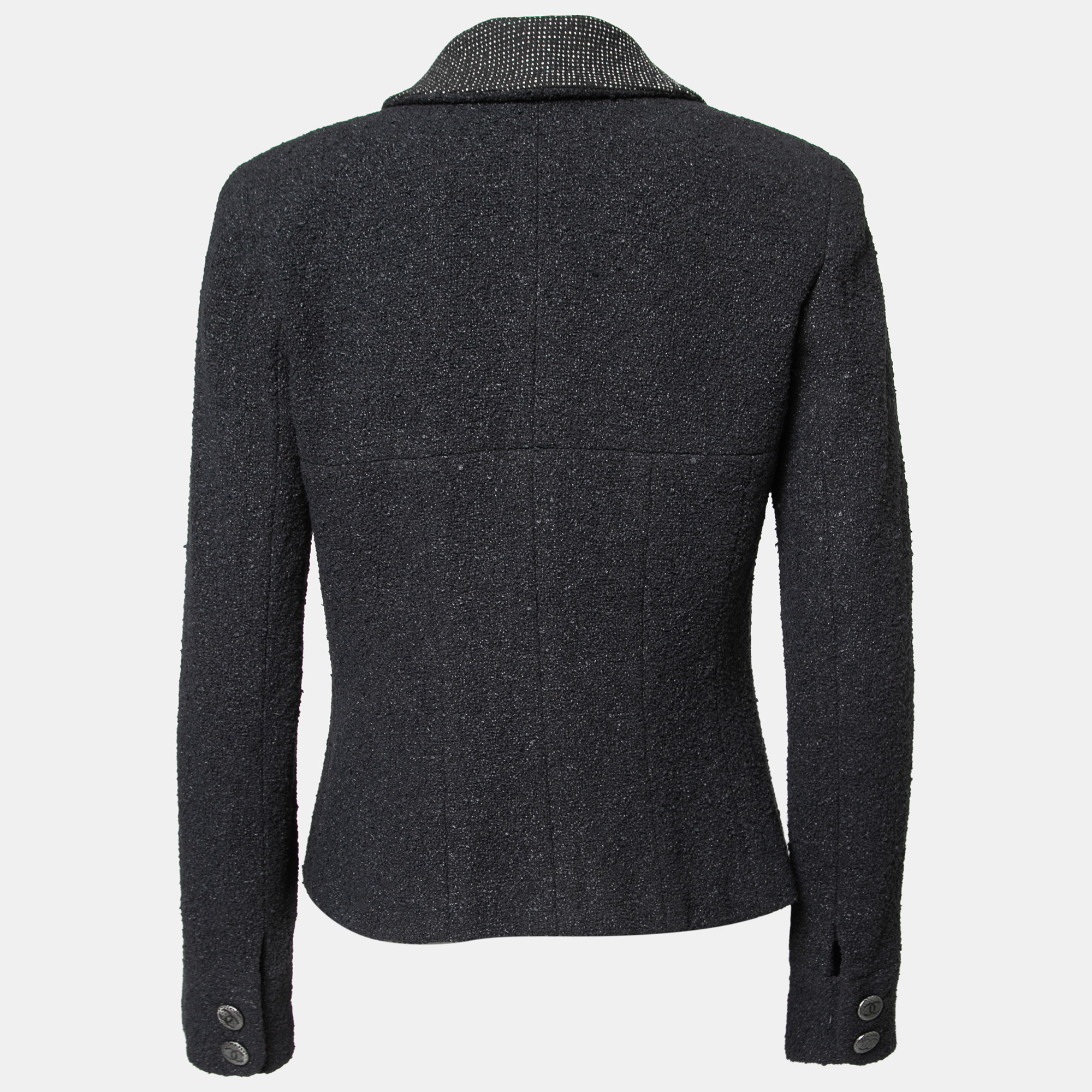 

Chanel Black Tweed Long Sleeve Jacket