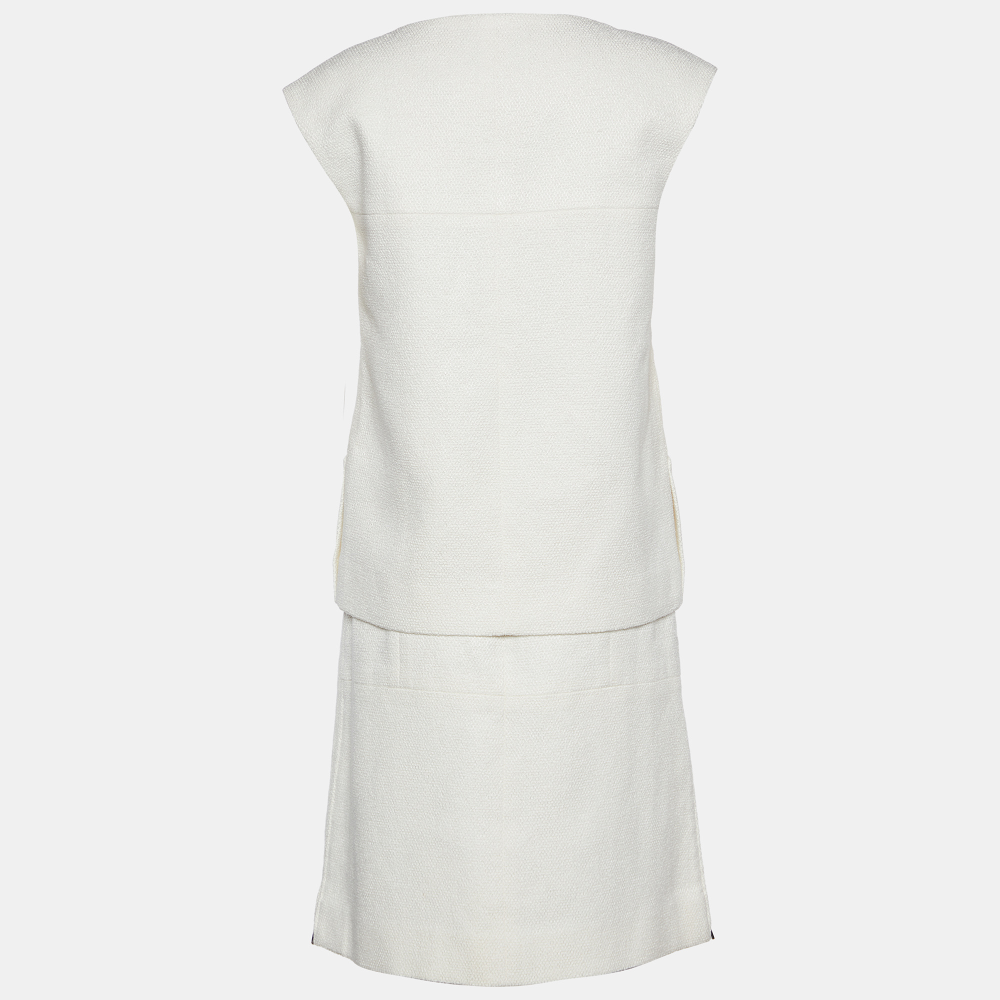 

Chanel Off- White Tweed Skirt Suit