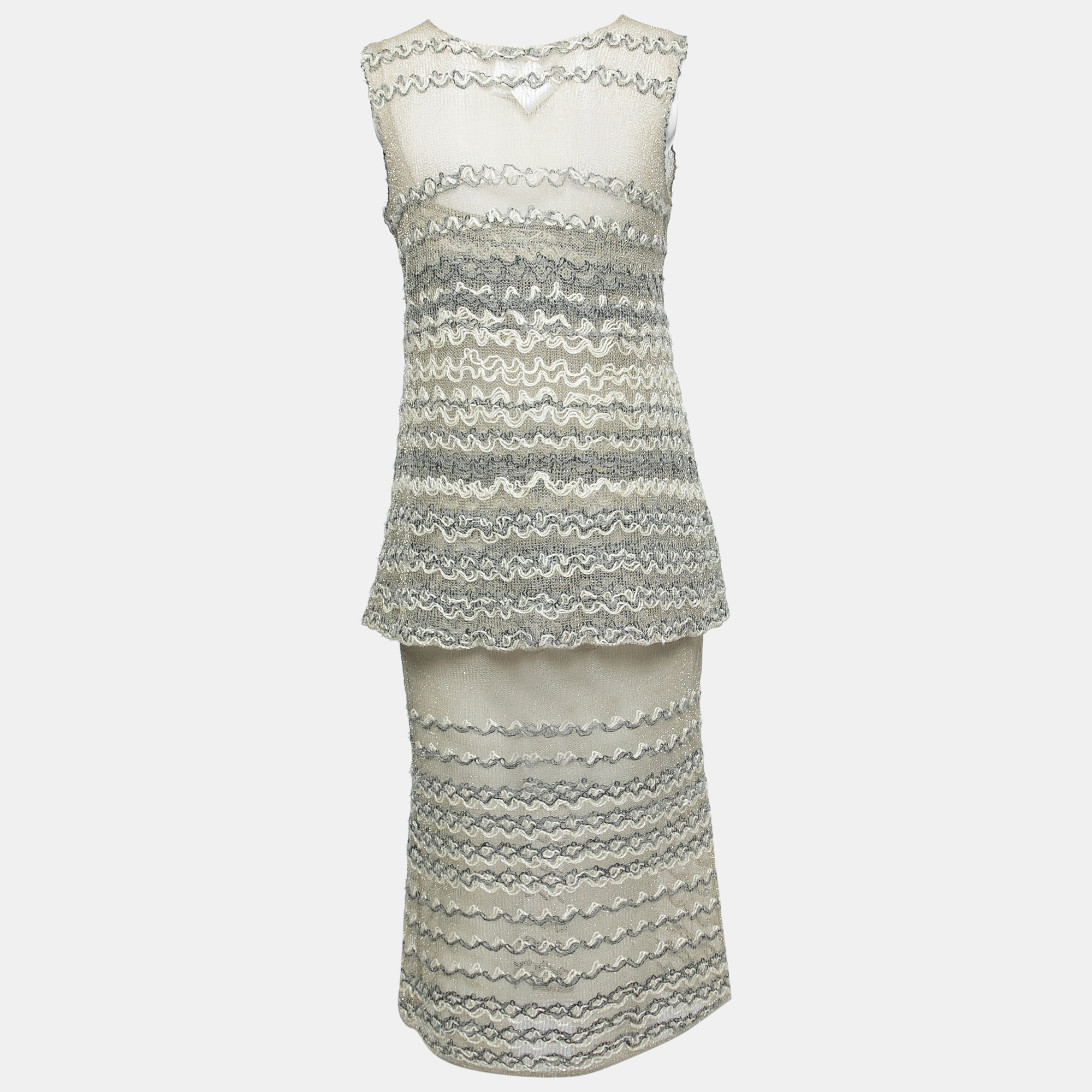 

Chanel Metallic Knit Dress & Top Set