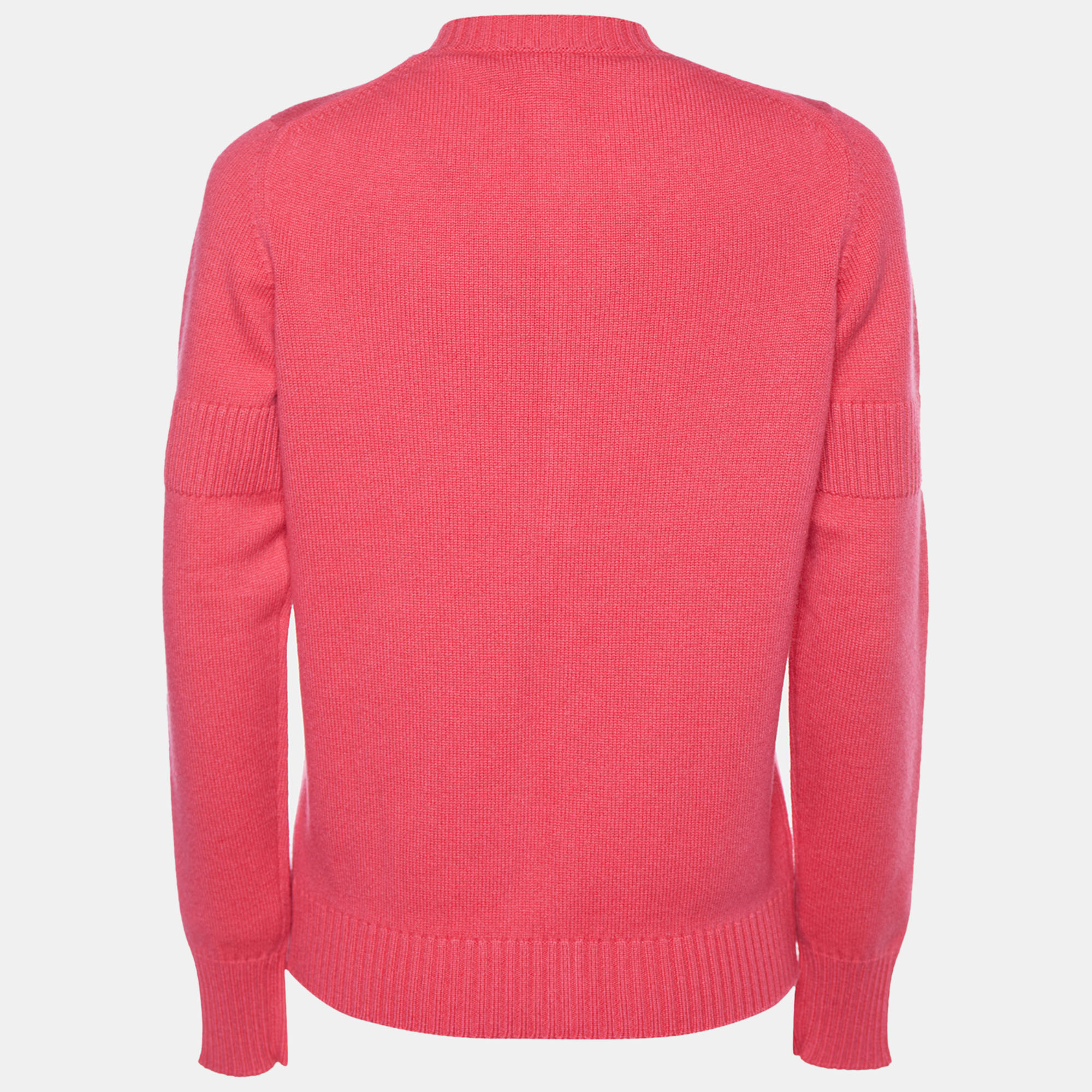 

Chanel Pink Cashmere Buckle Lock Cardigan