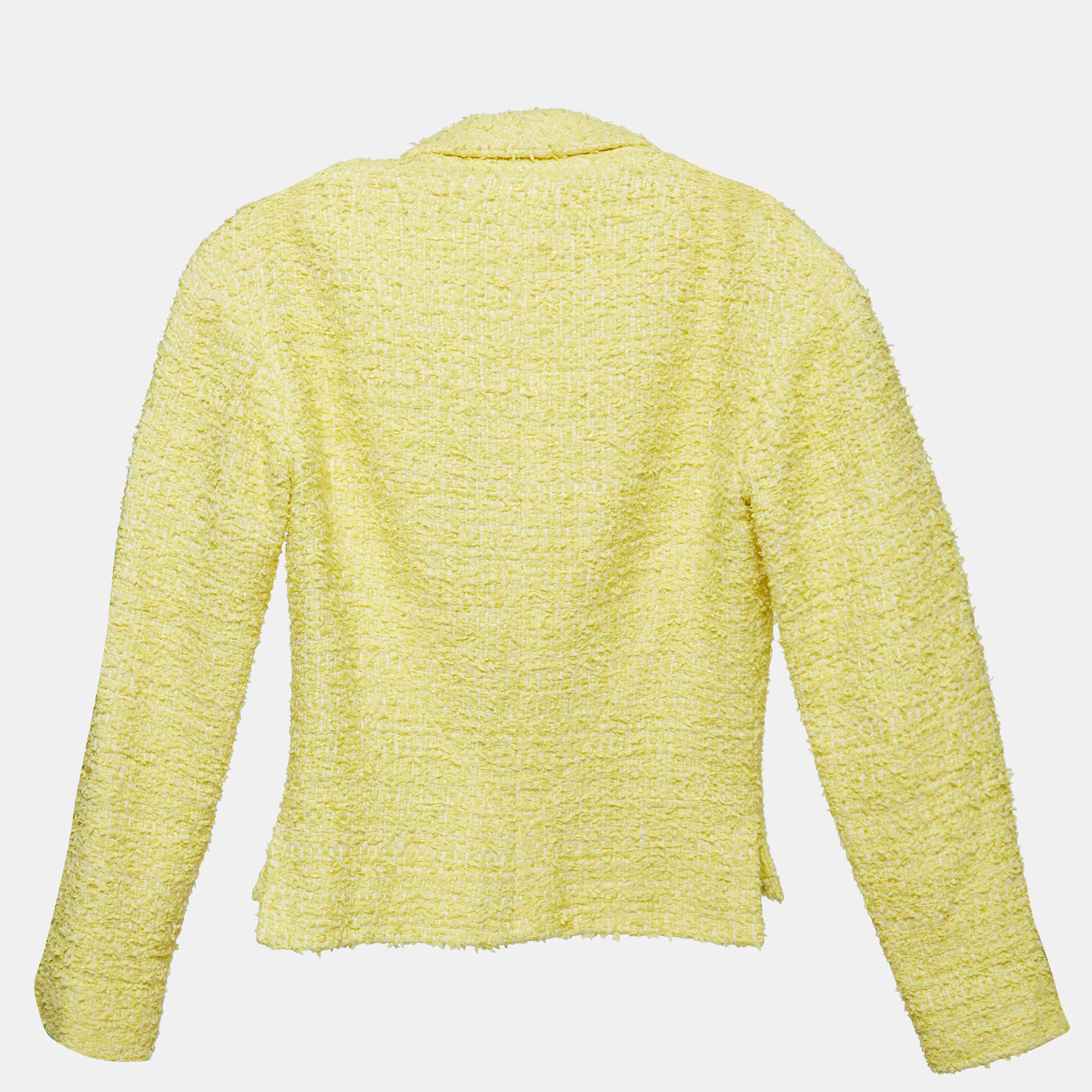 

Chanel Yellow Tweed Jacket