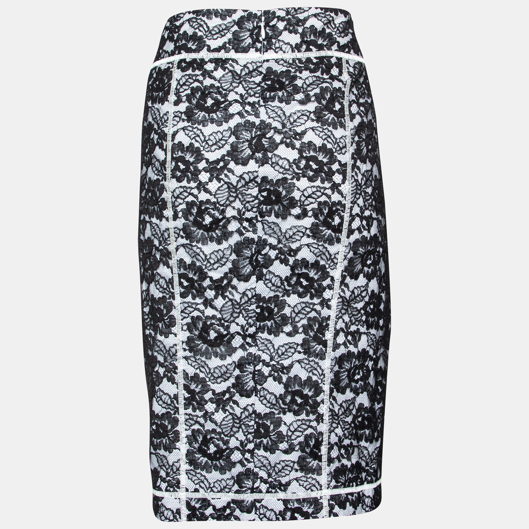 

Chanel Black Lace Pencil Skirt