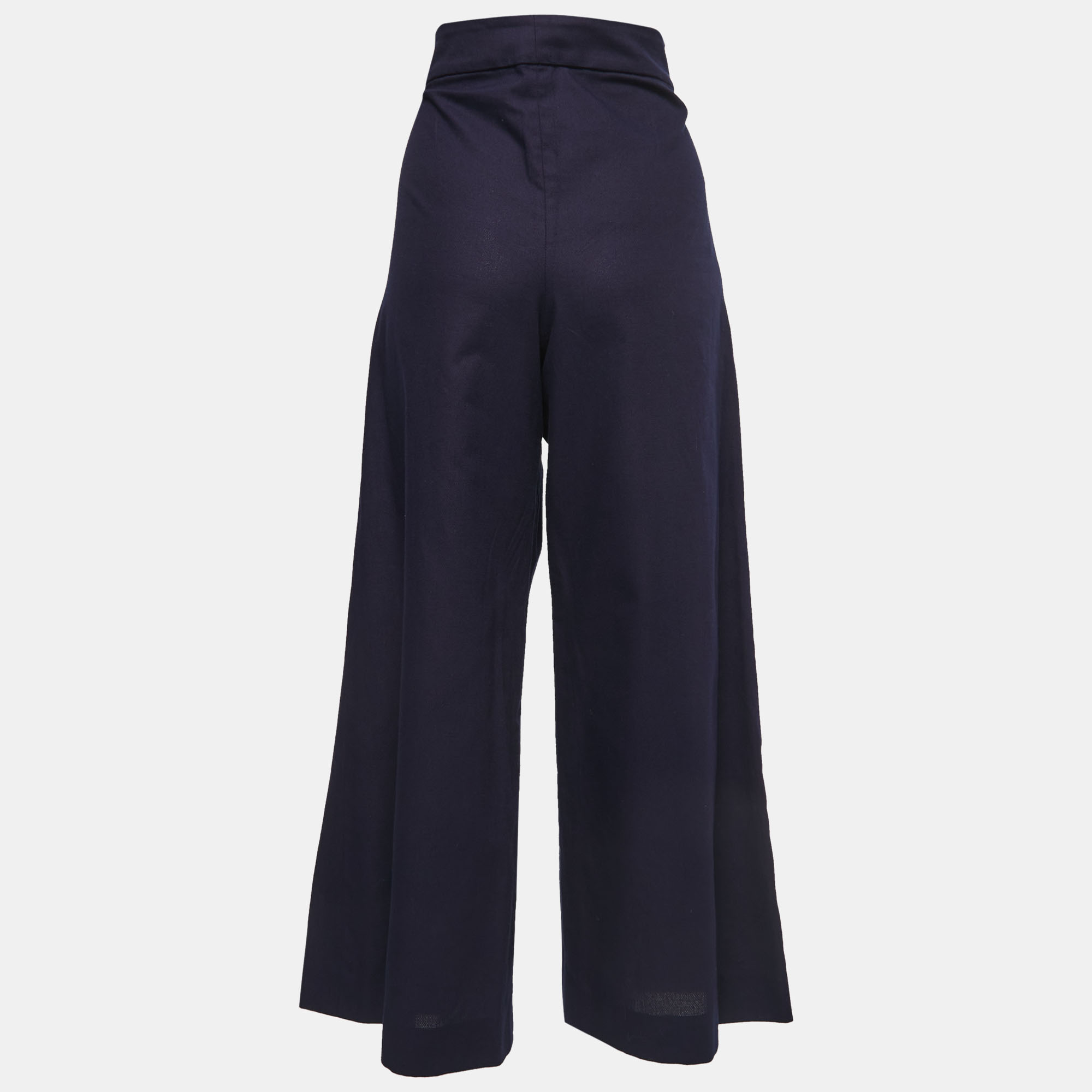 

Chanel Navy Blue Cotton Culottes