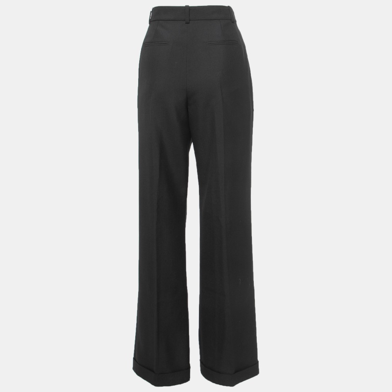 

Chanel Black Wool & Mohair Wide Leg Pants