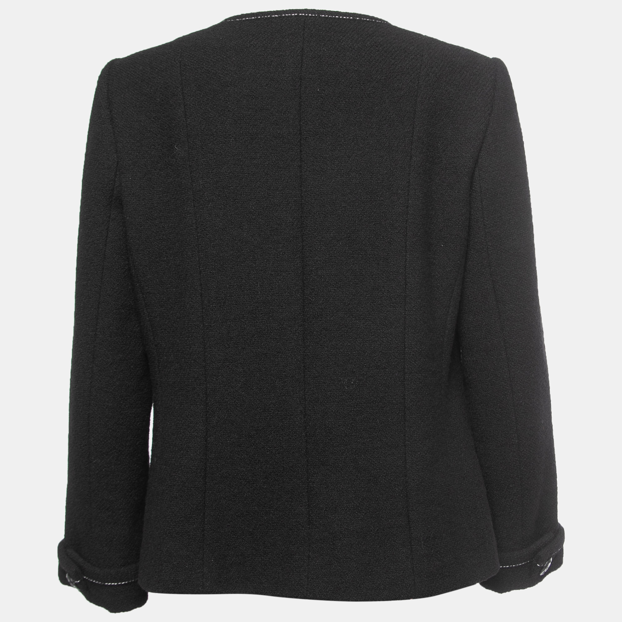 

Chanel Black Wool Buttoned Jacket