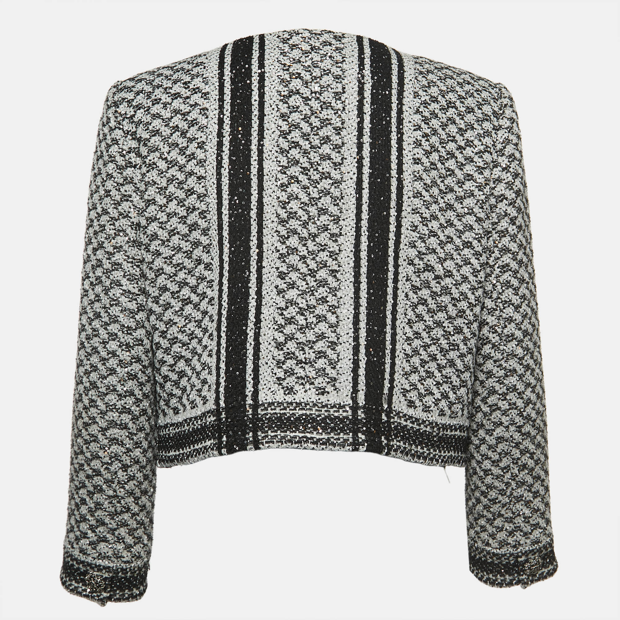 

Chanel Black/White Sequined Tweed Jacket