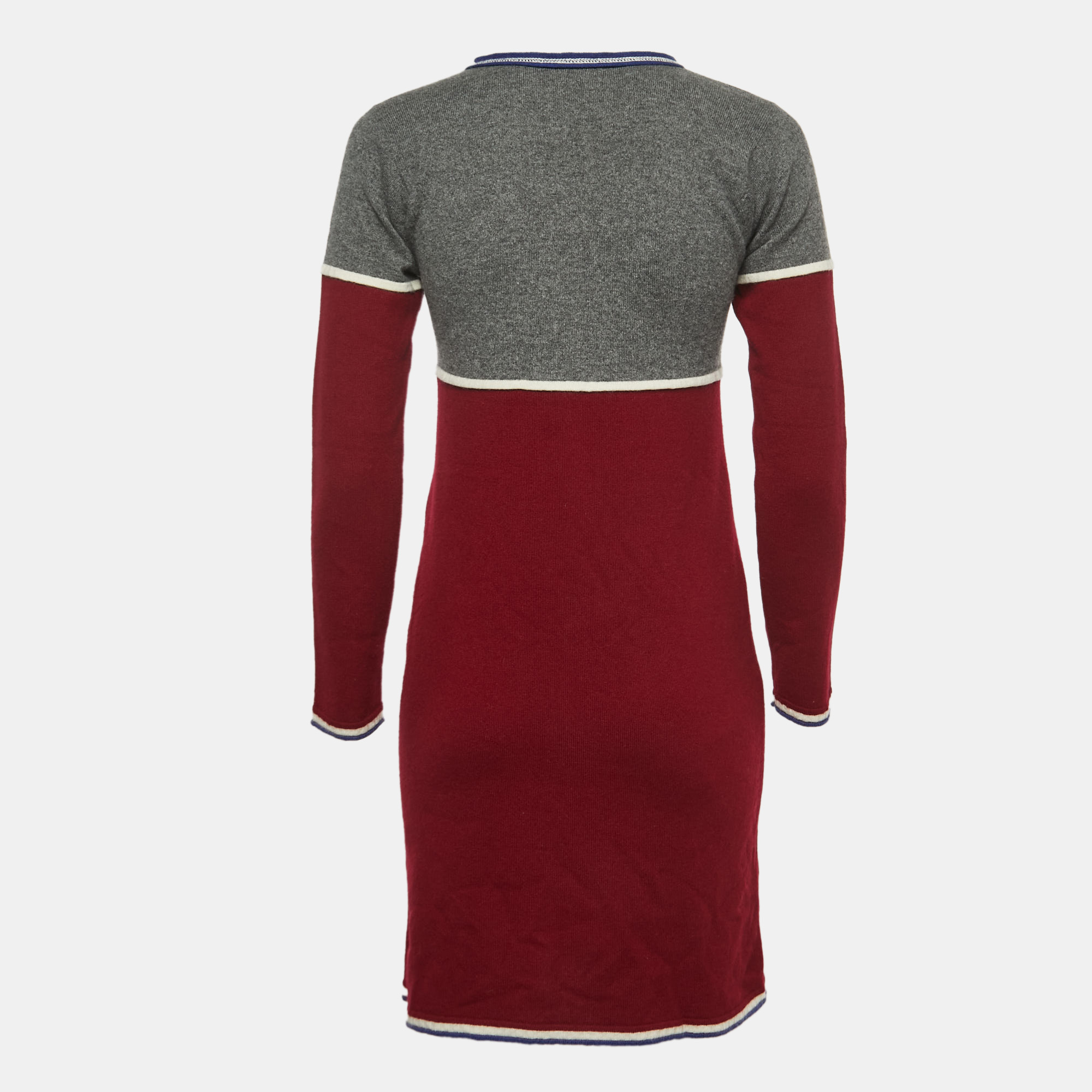 

Chanel Sports Burgundy Cashmere Knit Dress