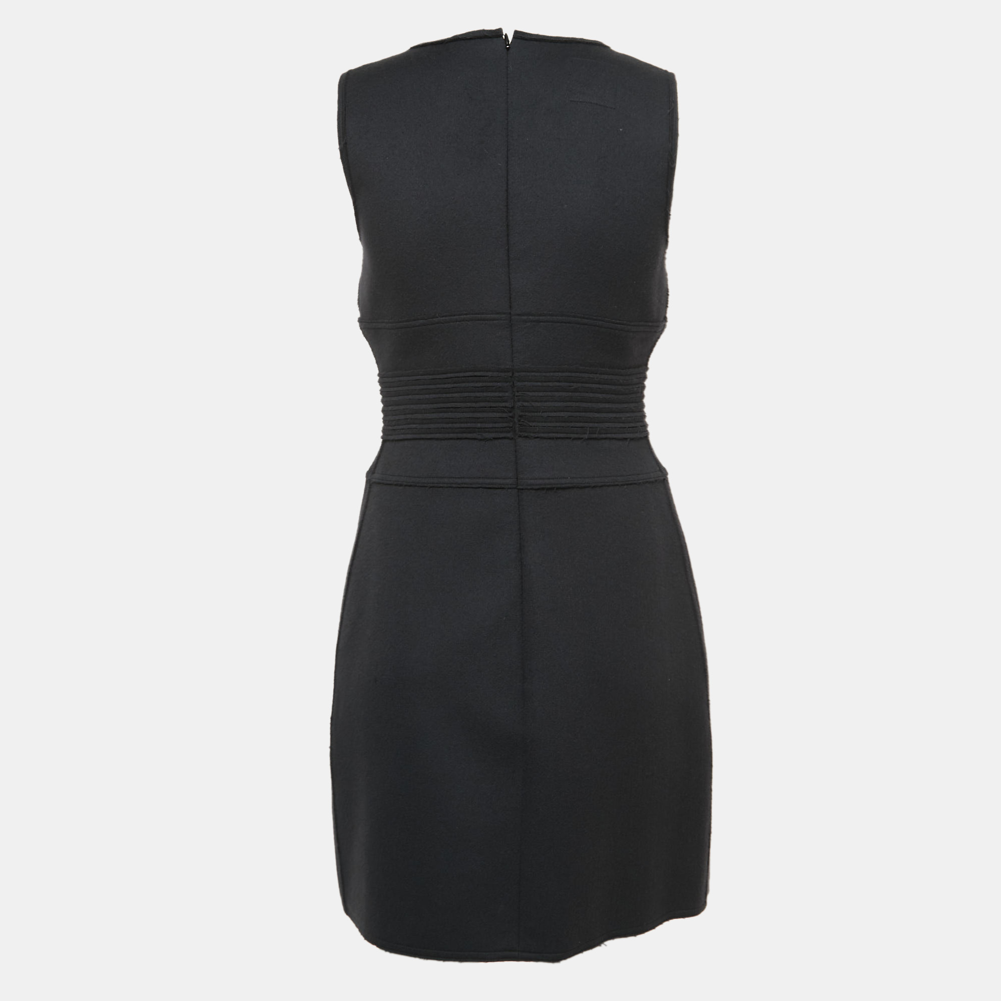

Chanel Sports Black Wool Sleeveless Midi Dress