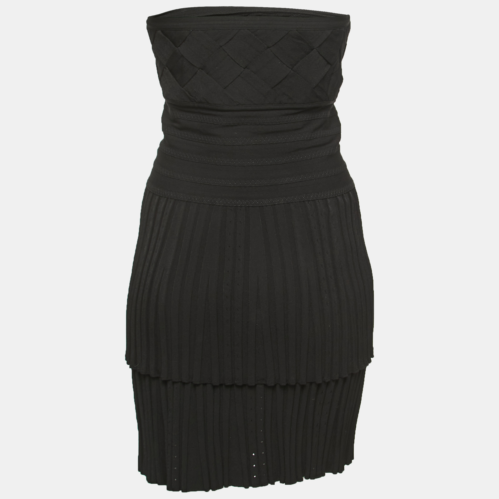 

Chanel Black Knit Skirt Top Set