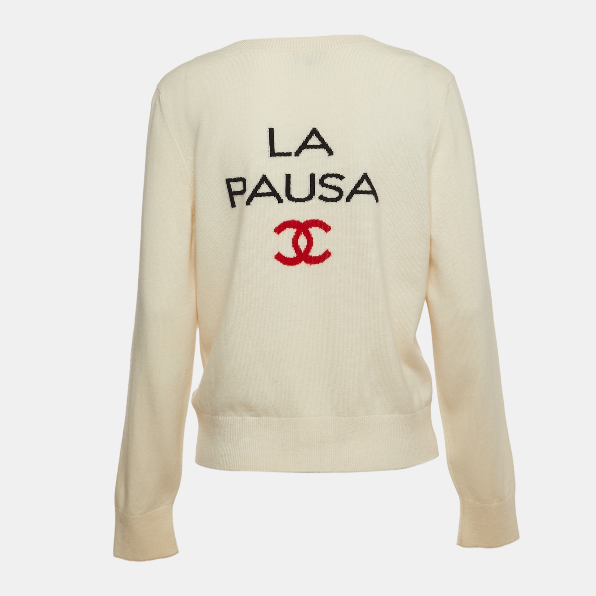 

Chanel Cream La Pausa Cashmere Sweater