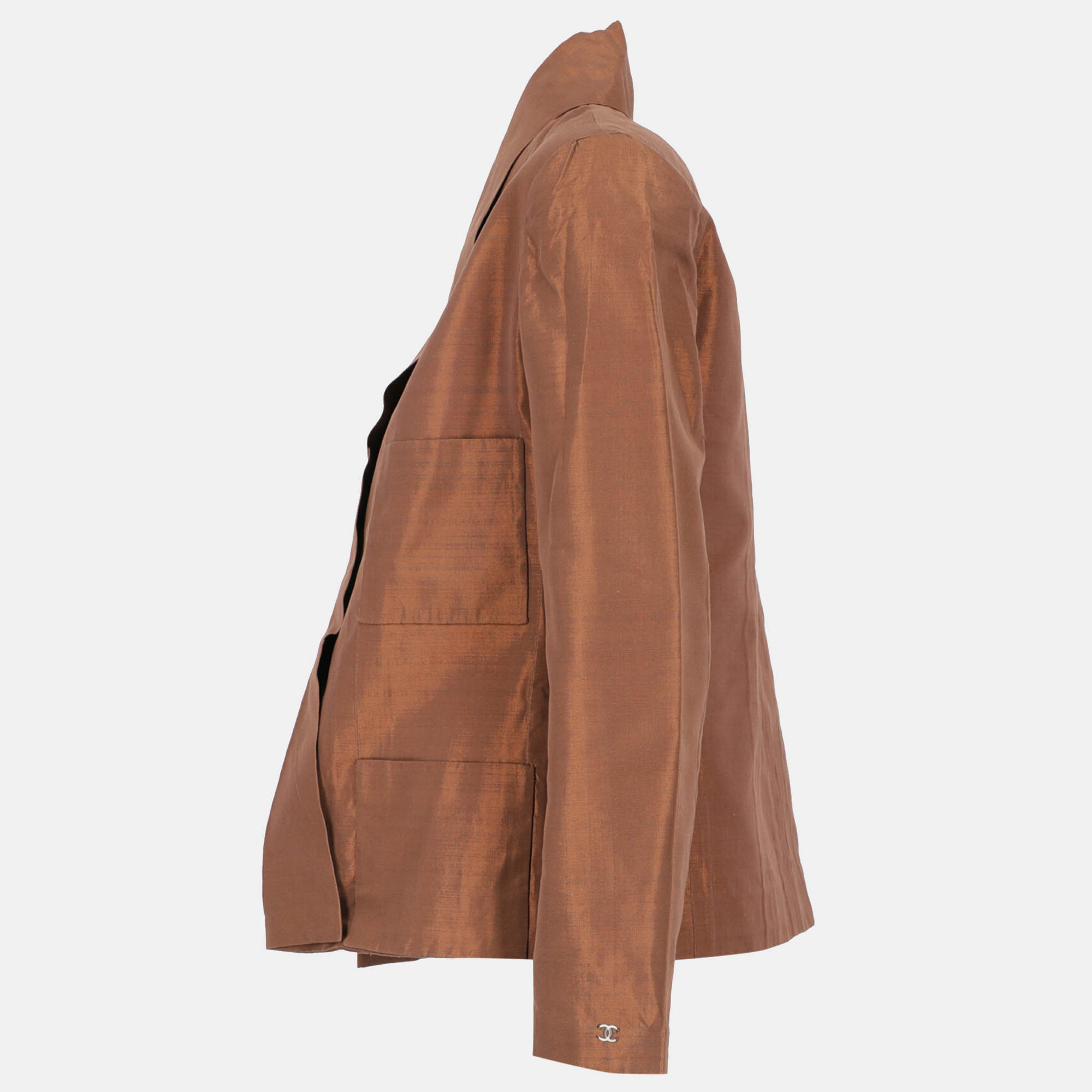 

Chanel Women's Cotton Jacket - Bronze, Brown