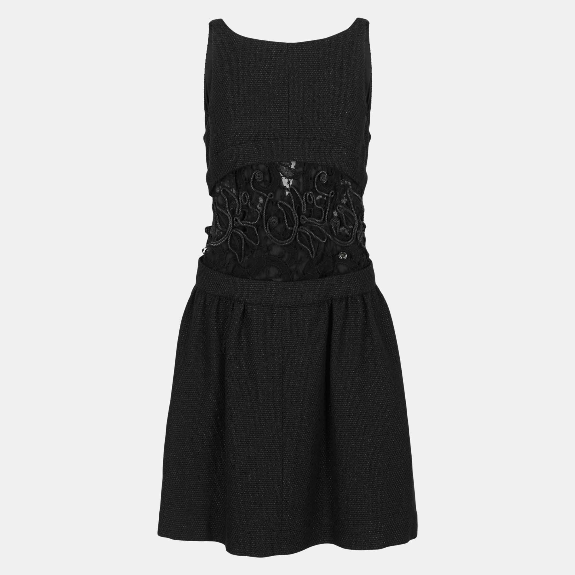 

Chanel Women's Wool Midi Dress - Black