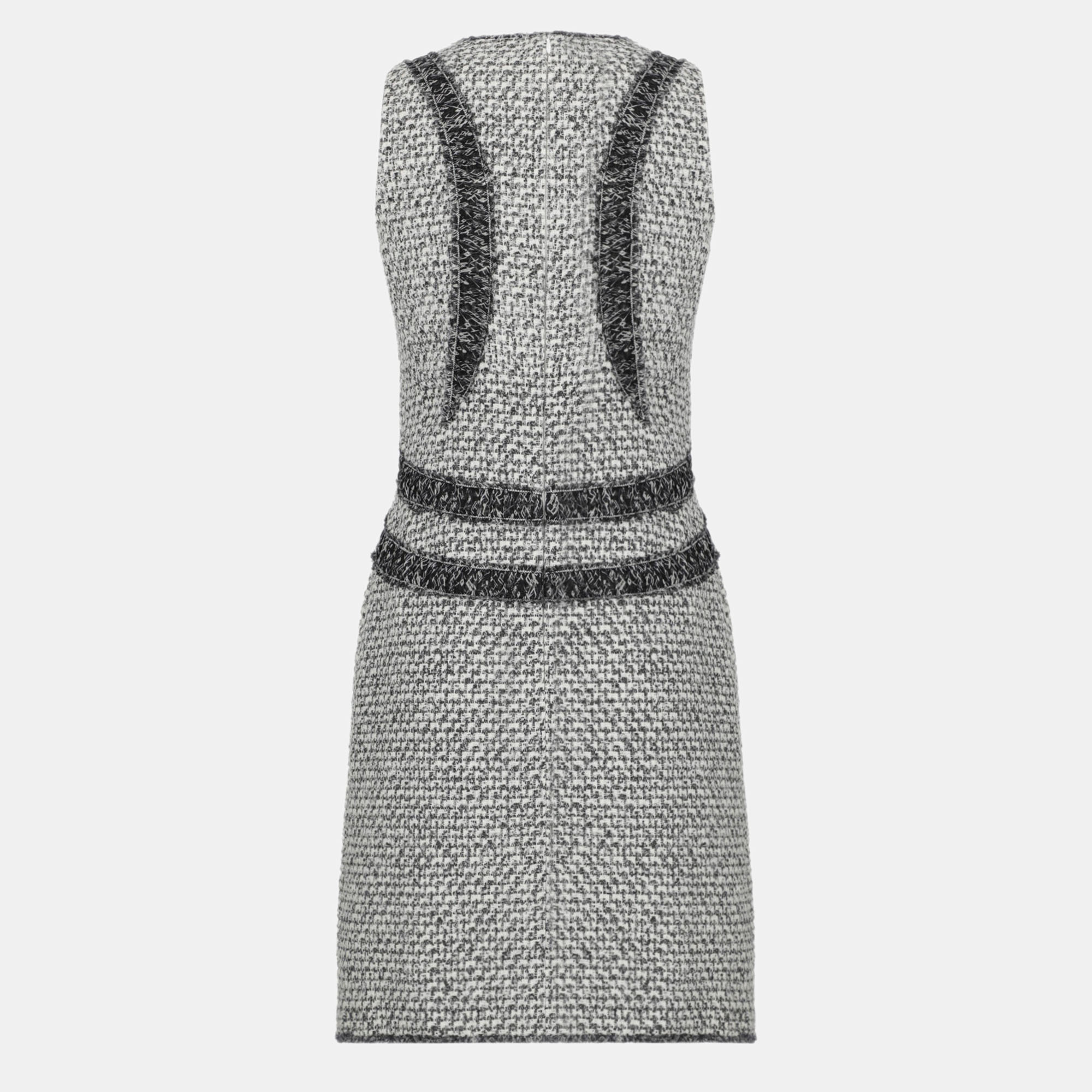 

Chanel Women's Wool Midi Dress - Grey