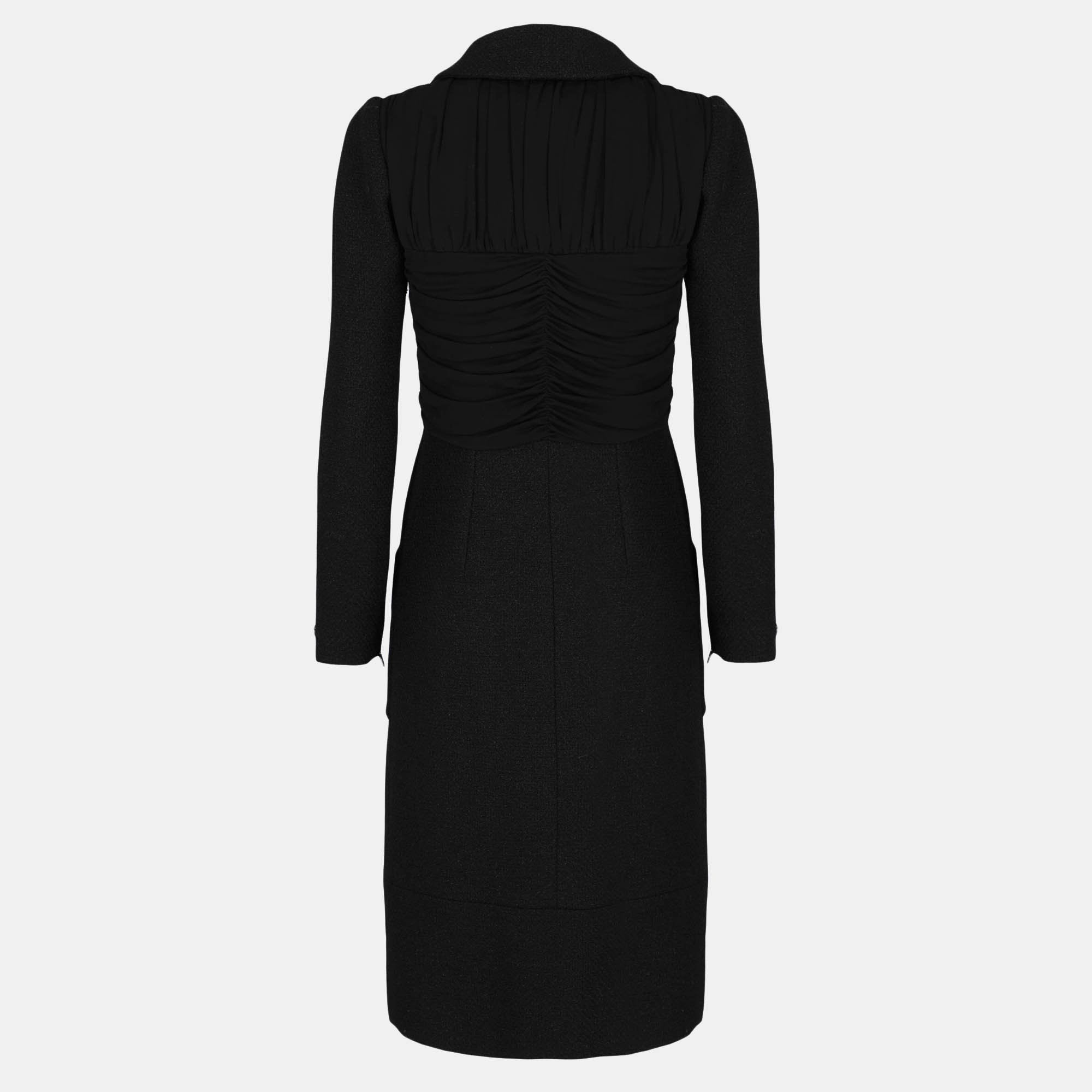 

Chanel Women' Wool Midi Dress - Black