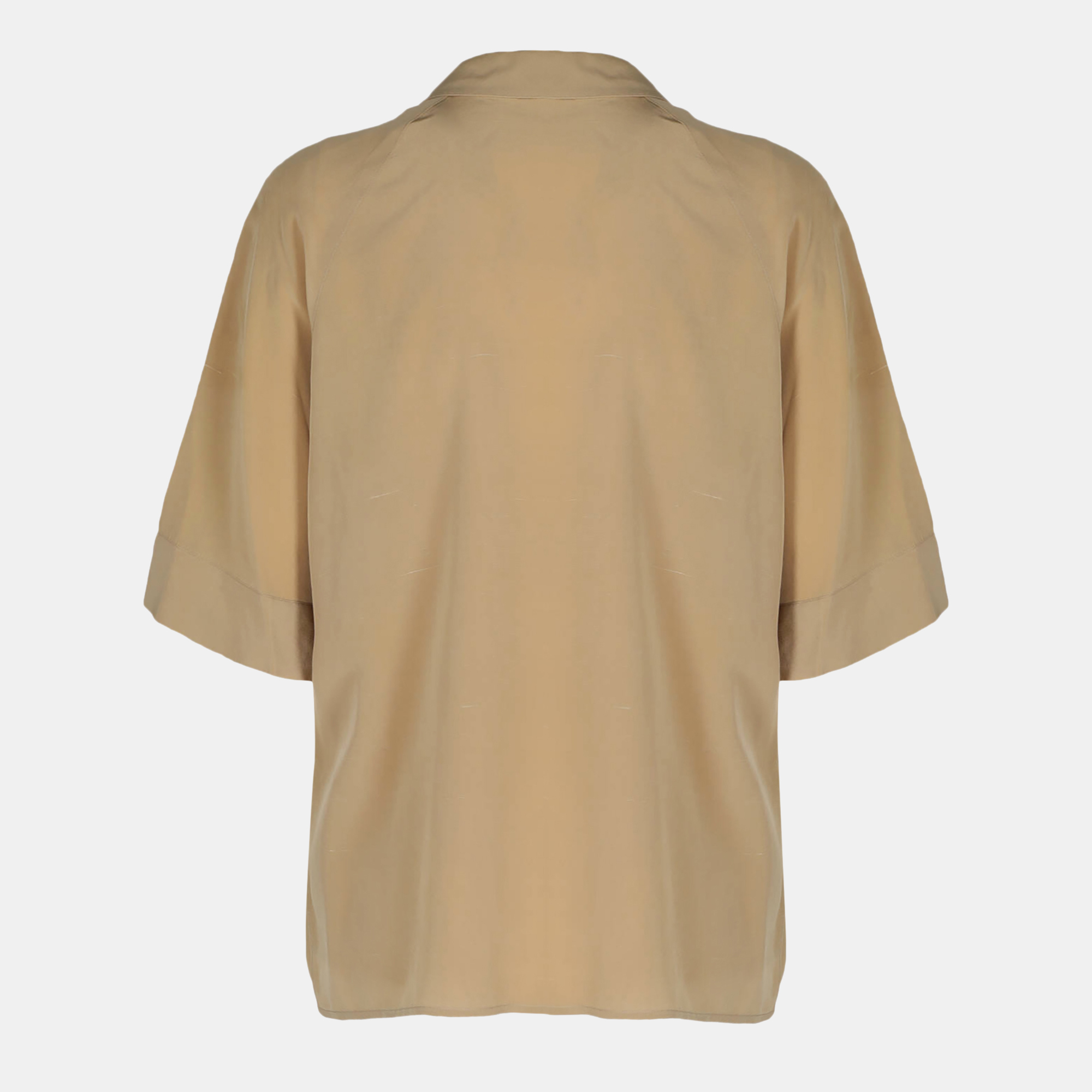 

Chanel Women's Silk Shirt - Camel Color, Beige