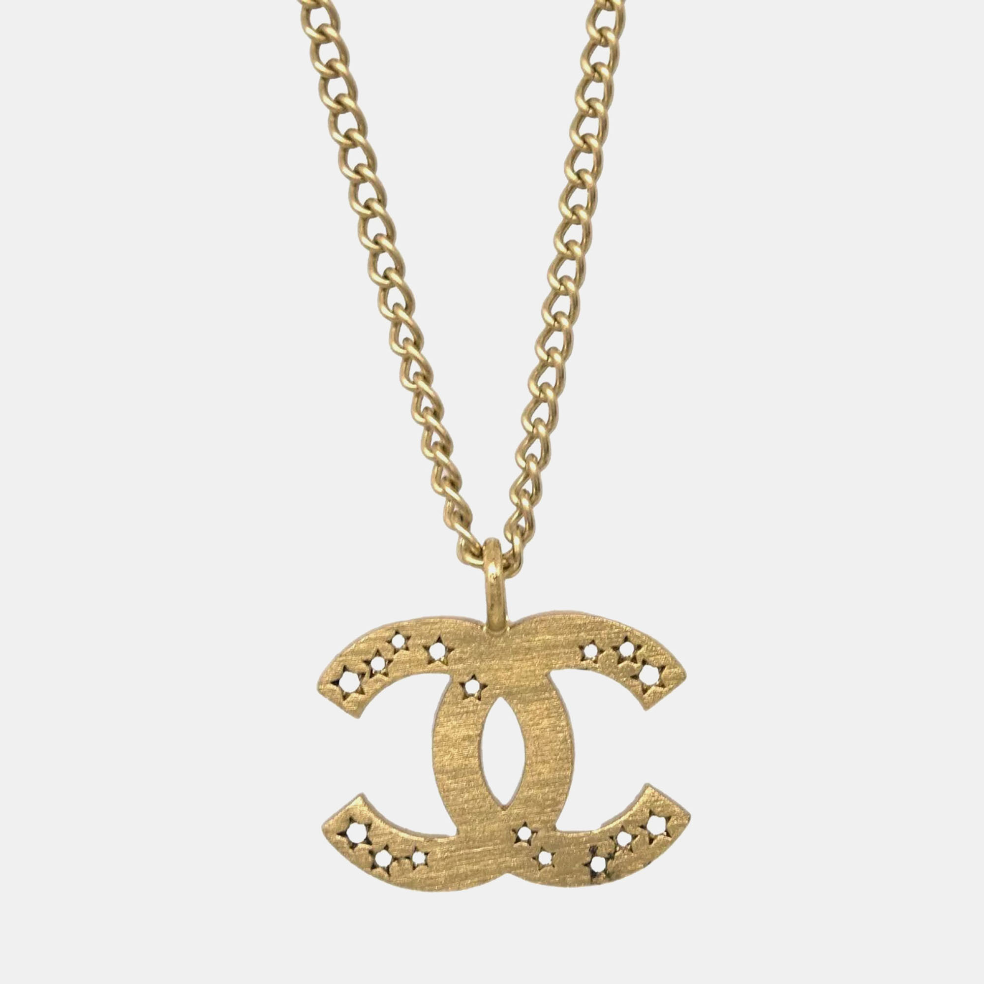 

Chanel Gold CC Chain Pendant Necklace