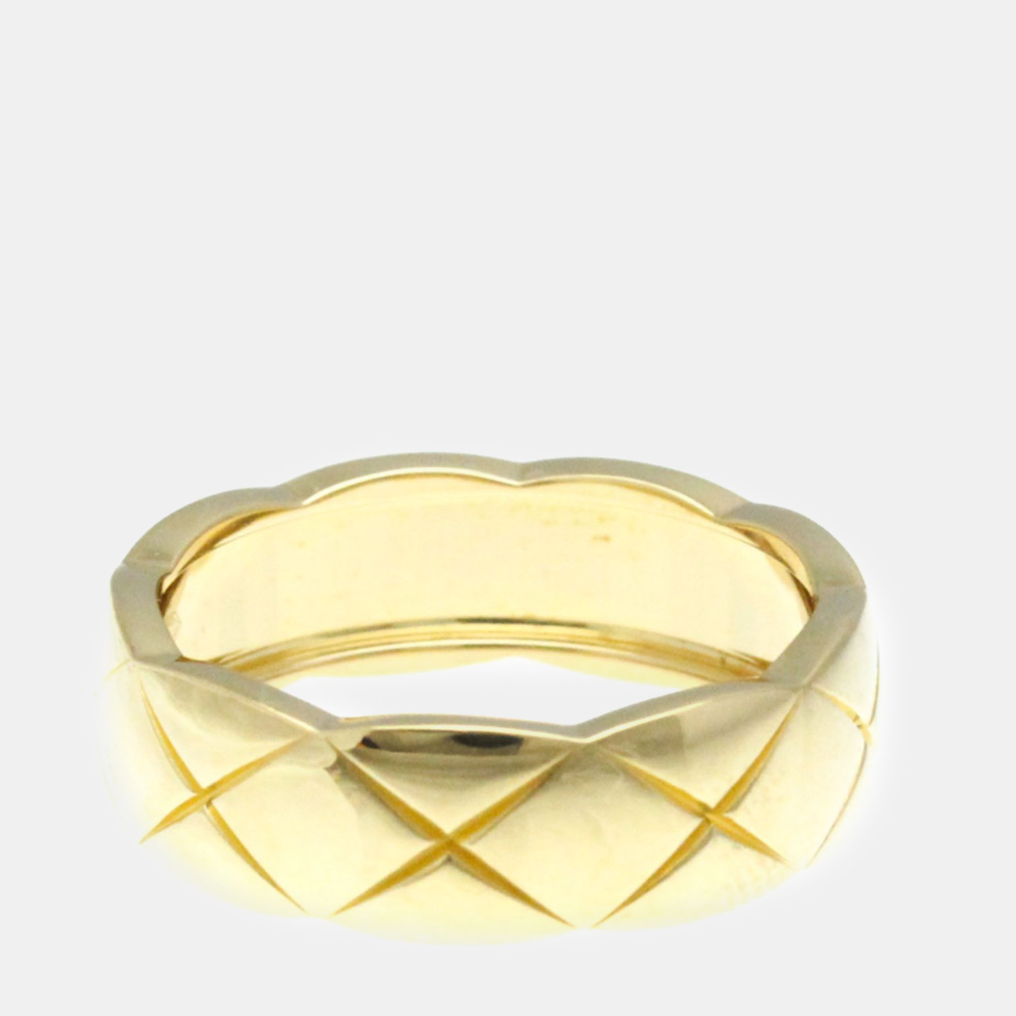 

Chanel 18K Yellow Gold Coco Crush Medium Size Band Ring Gold