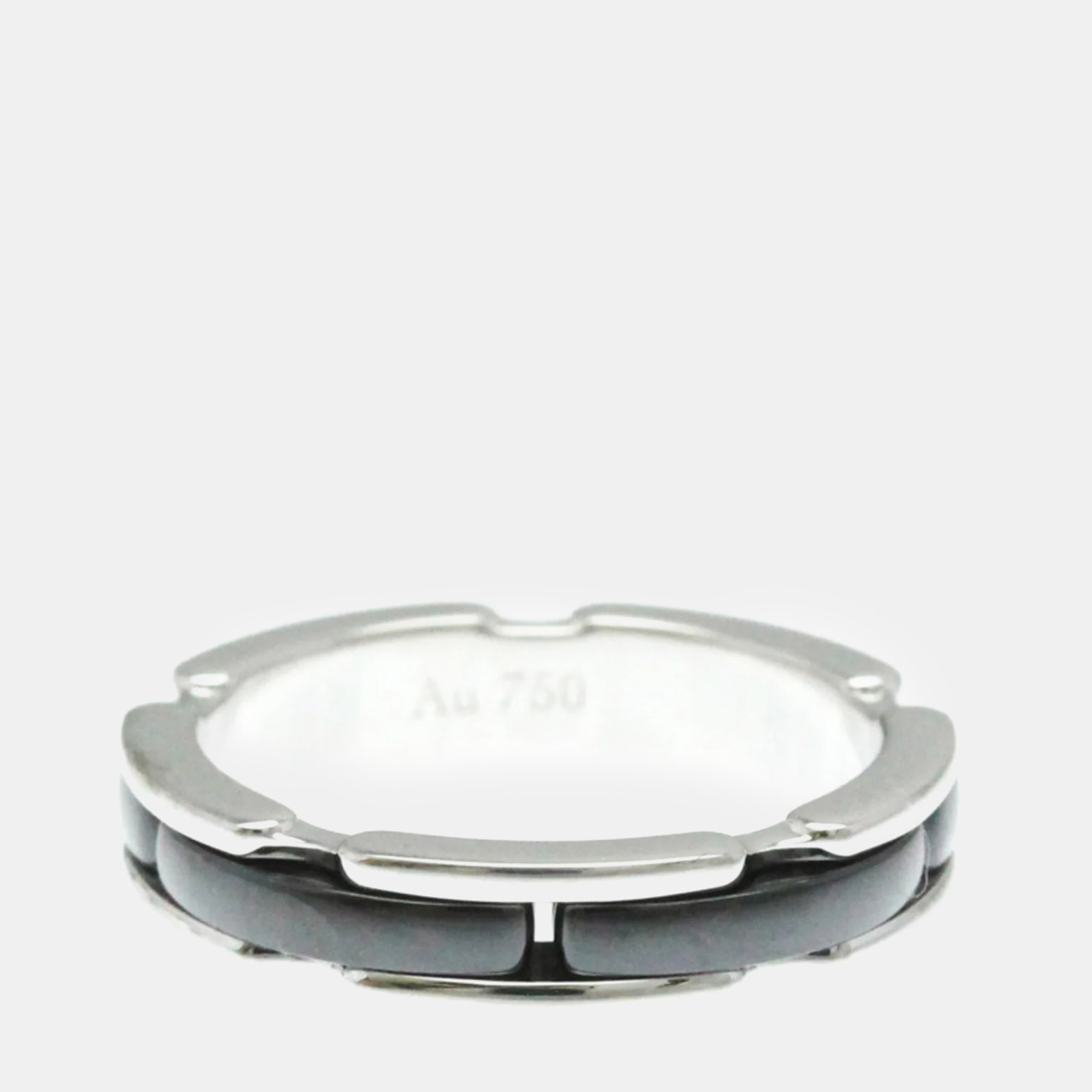 

Chanel Ultra Collection Ceramic 18K White Gold Band Ring