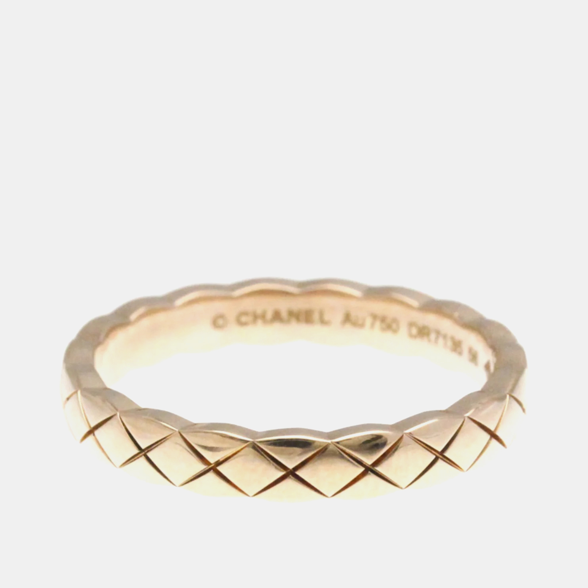 

Chanel Coco Crush Ring Mini Model Pink Gold 18K Band Ring